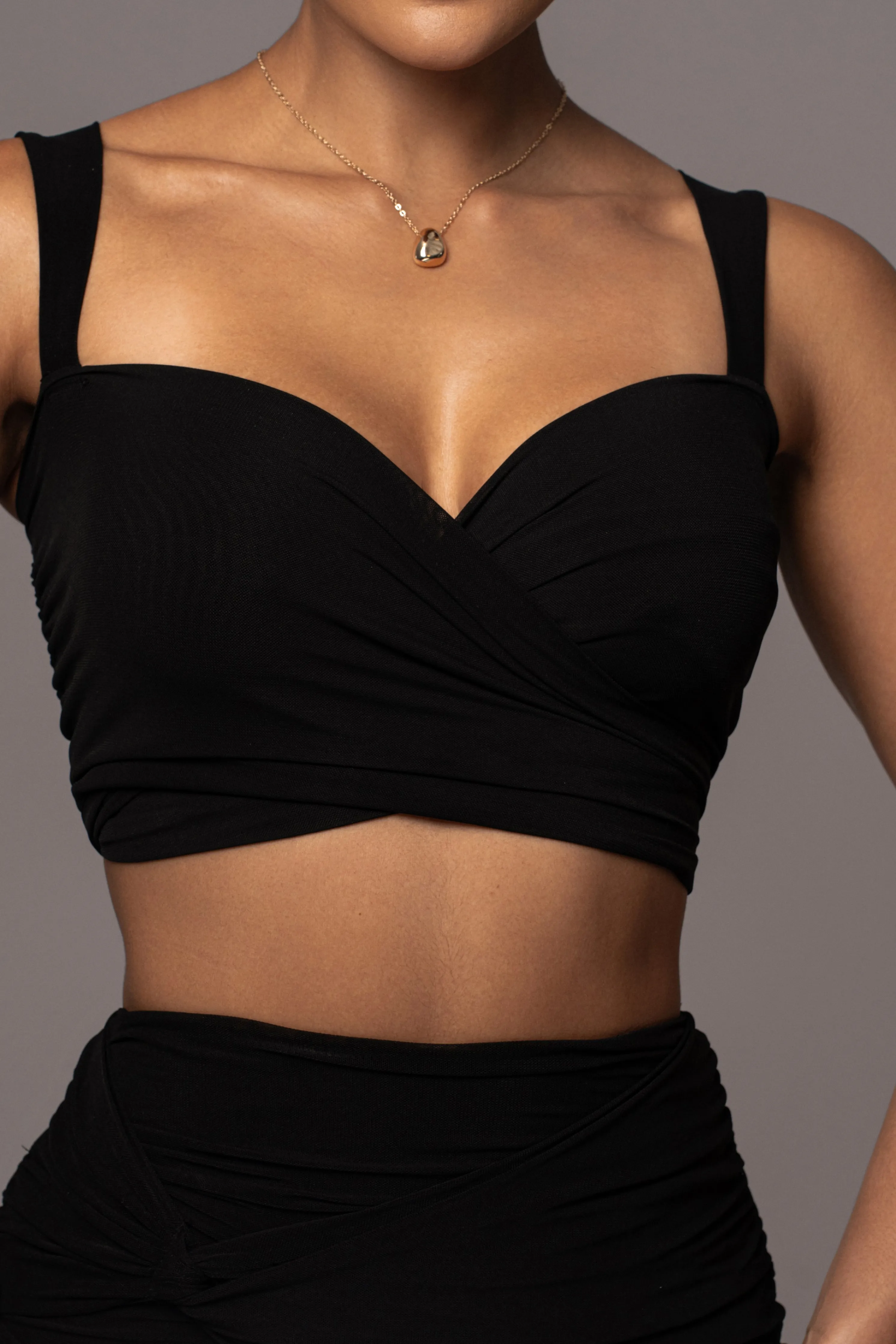 Black Extend Your Stay Skirt Set