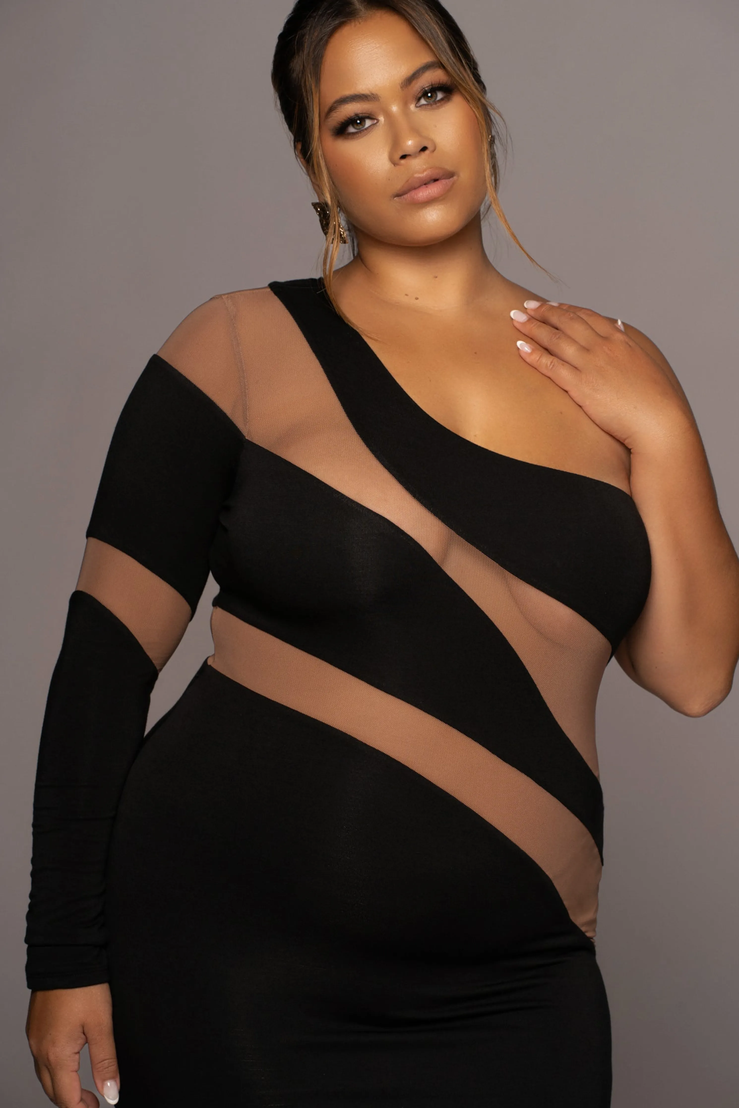 Black Eyes For You Midi Dress