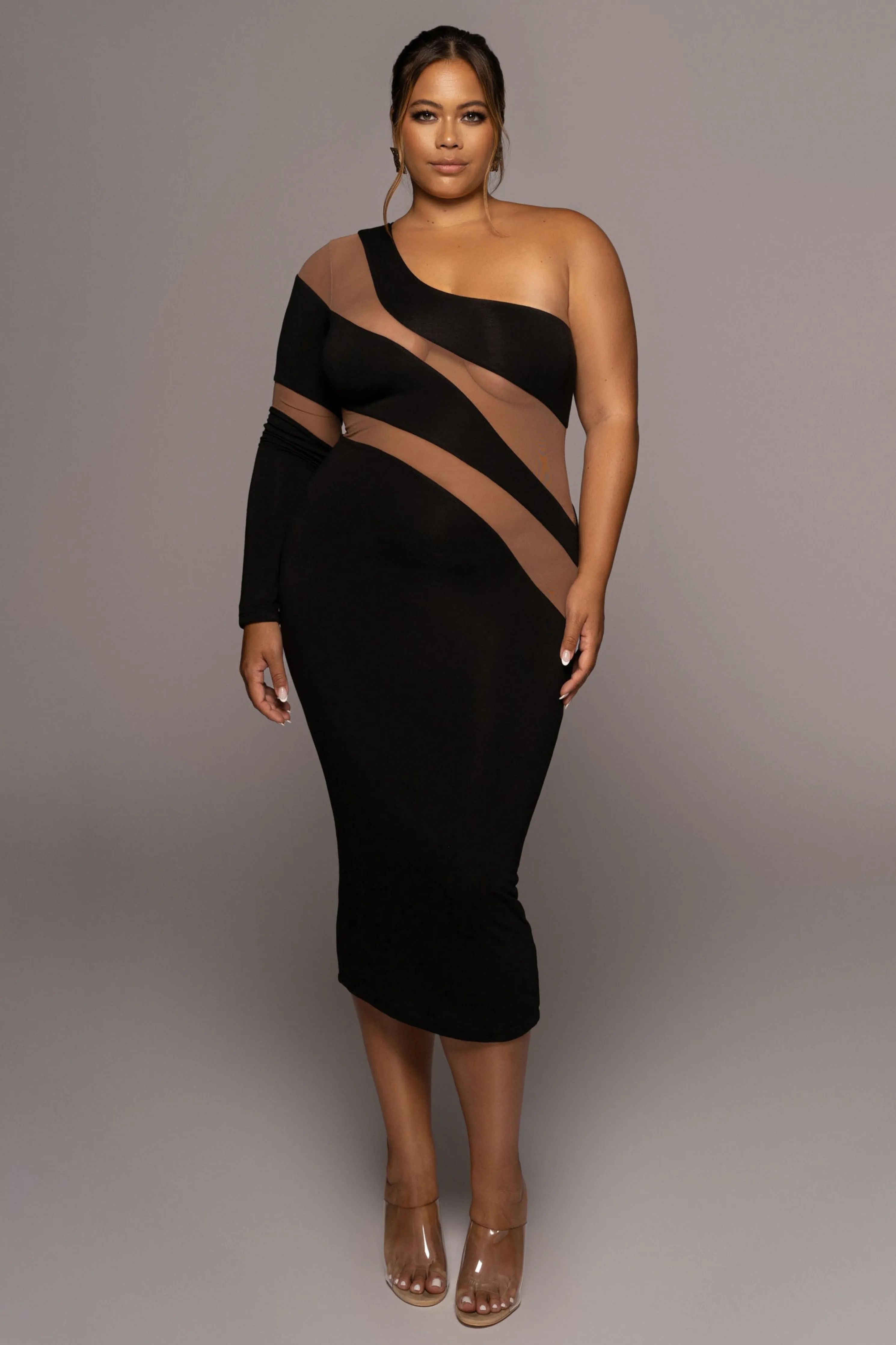 Black Eyes For You Midi Dress