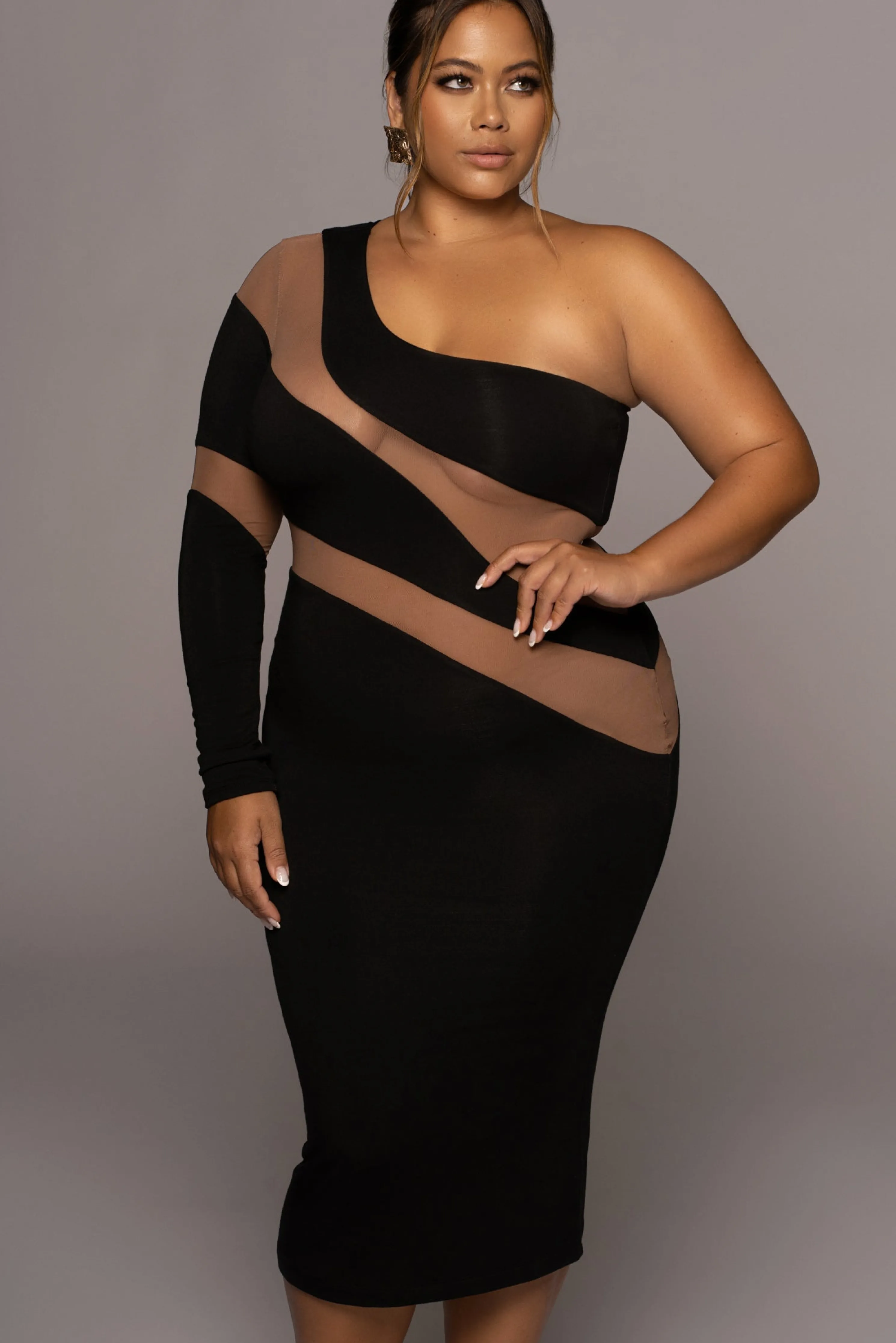 Black Eyes For You Midi Dress