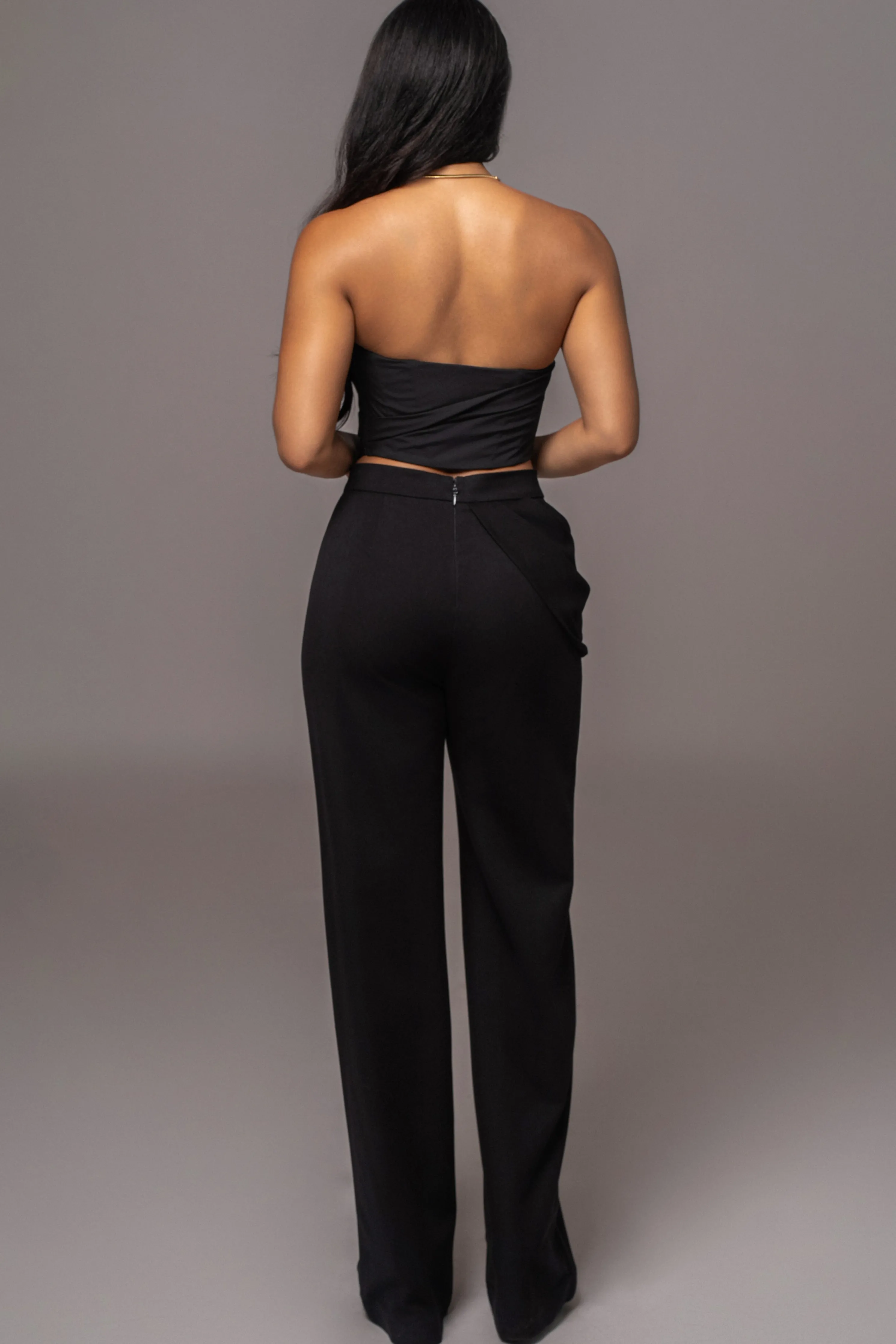 Black Falling For You Corset