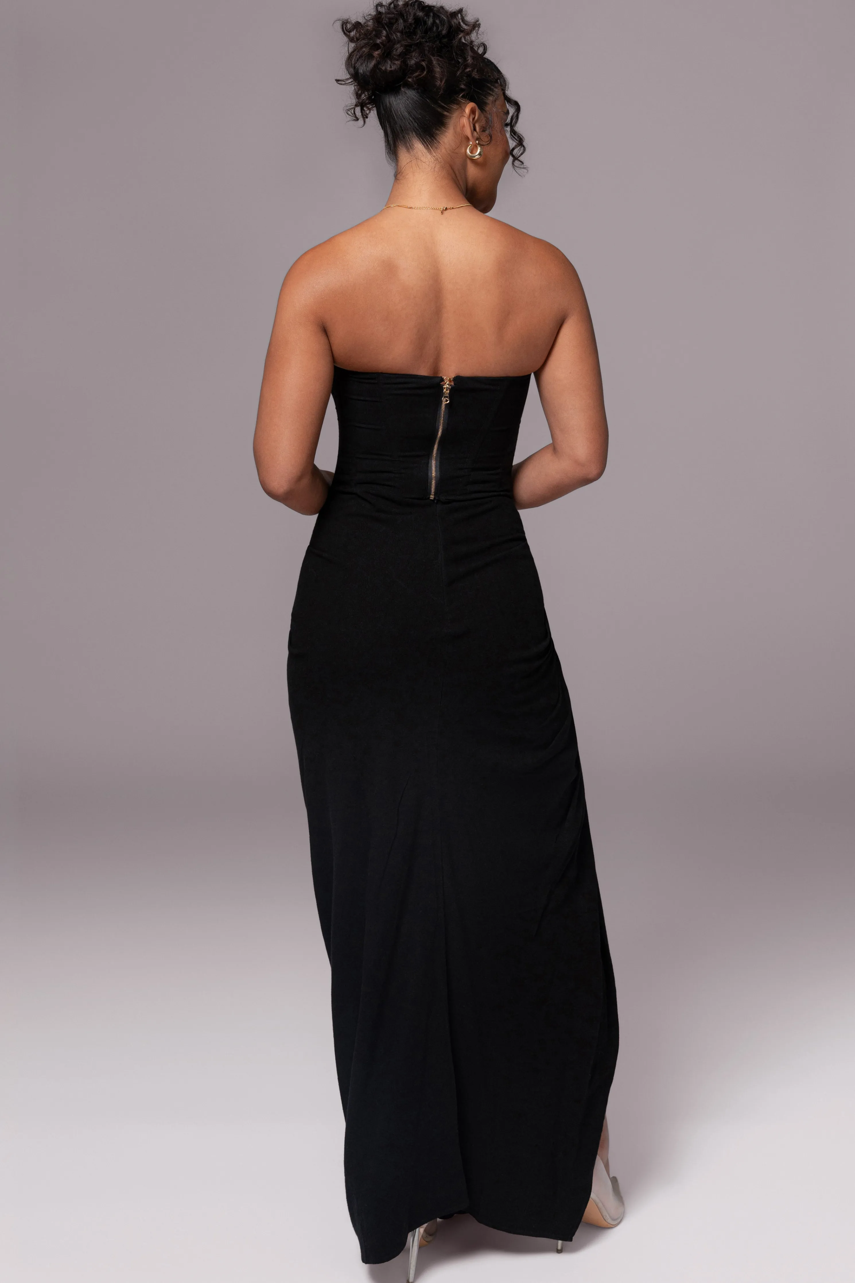 Black Fenix Reversible Linen Corset