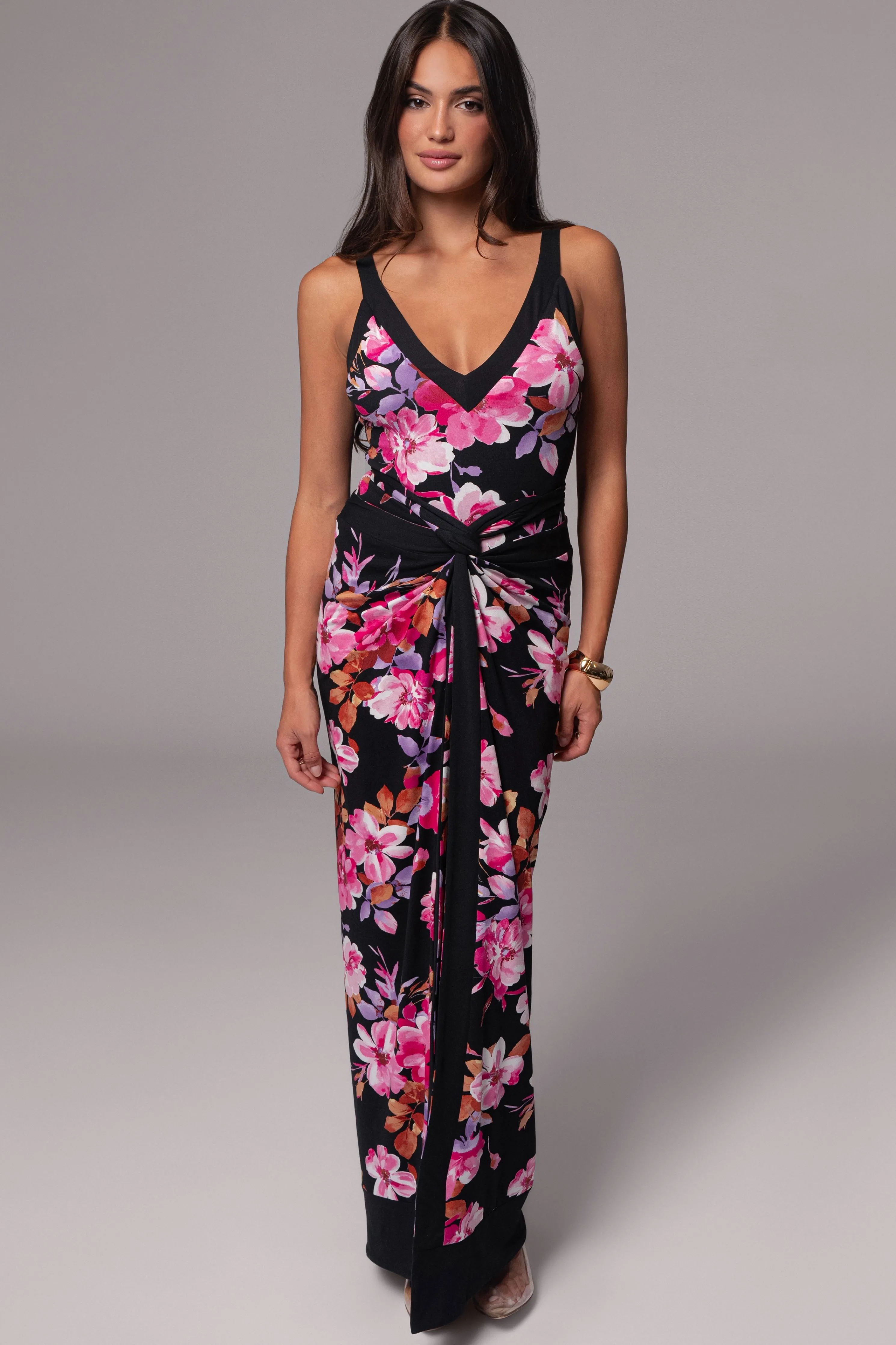 Black Floral Kamie Reversible Skirt Set