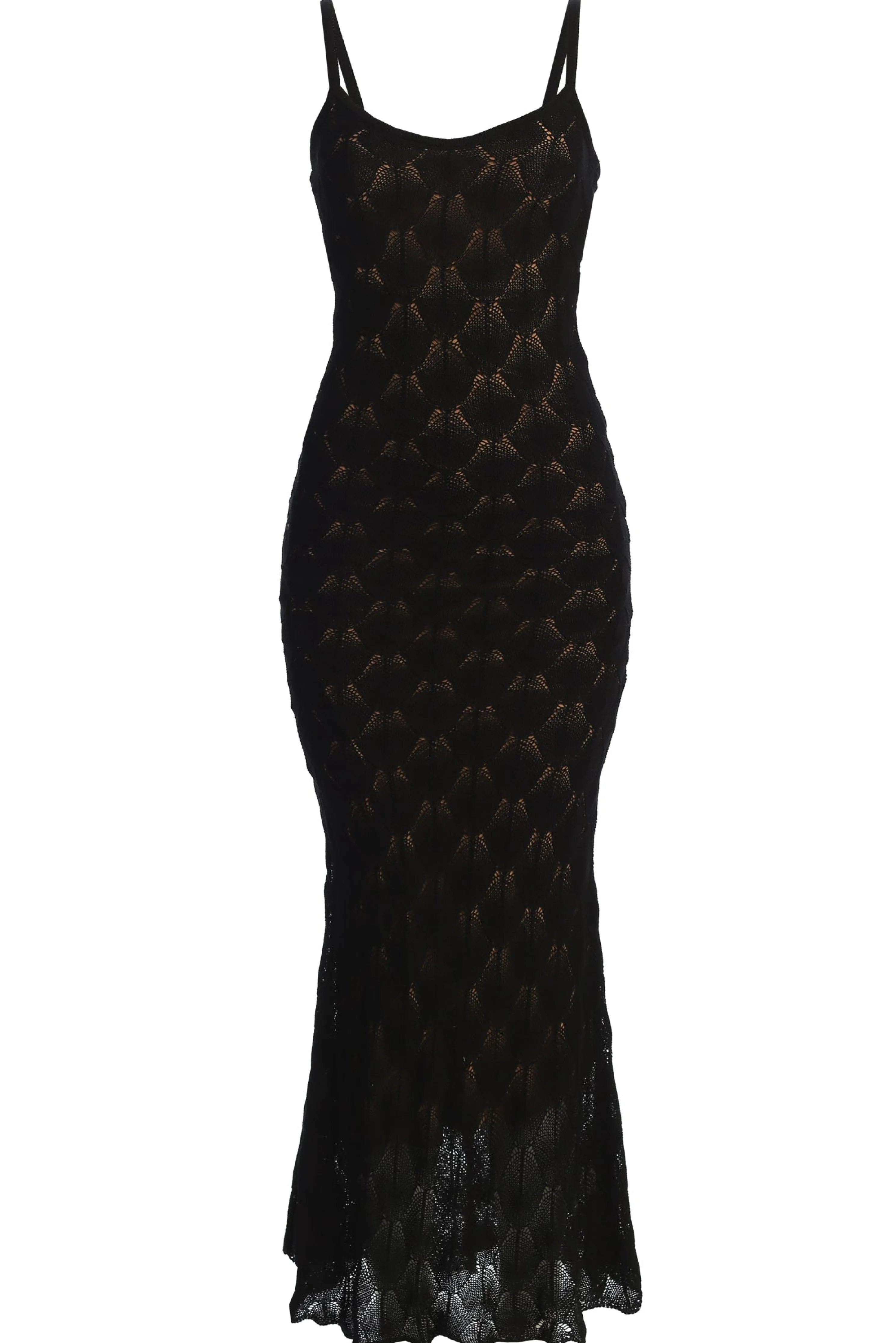 Black Gabriela Knit Maxi Dress