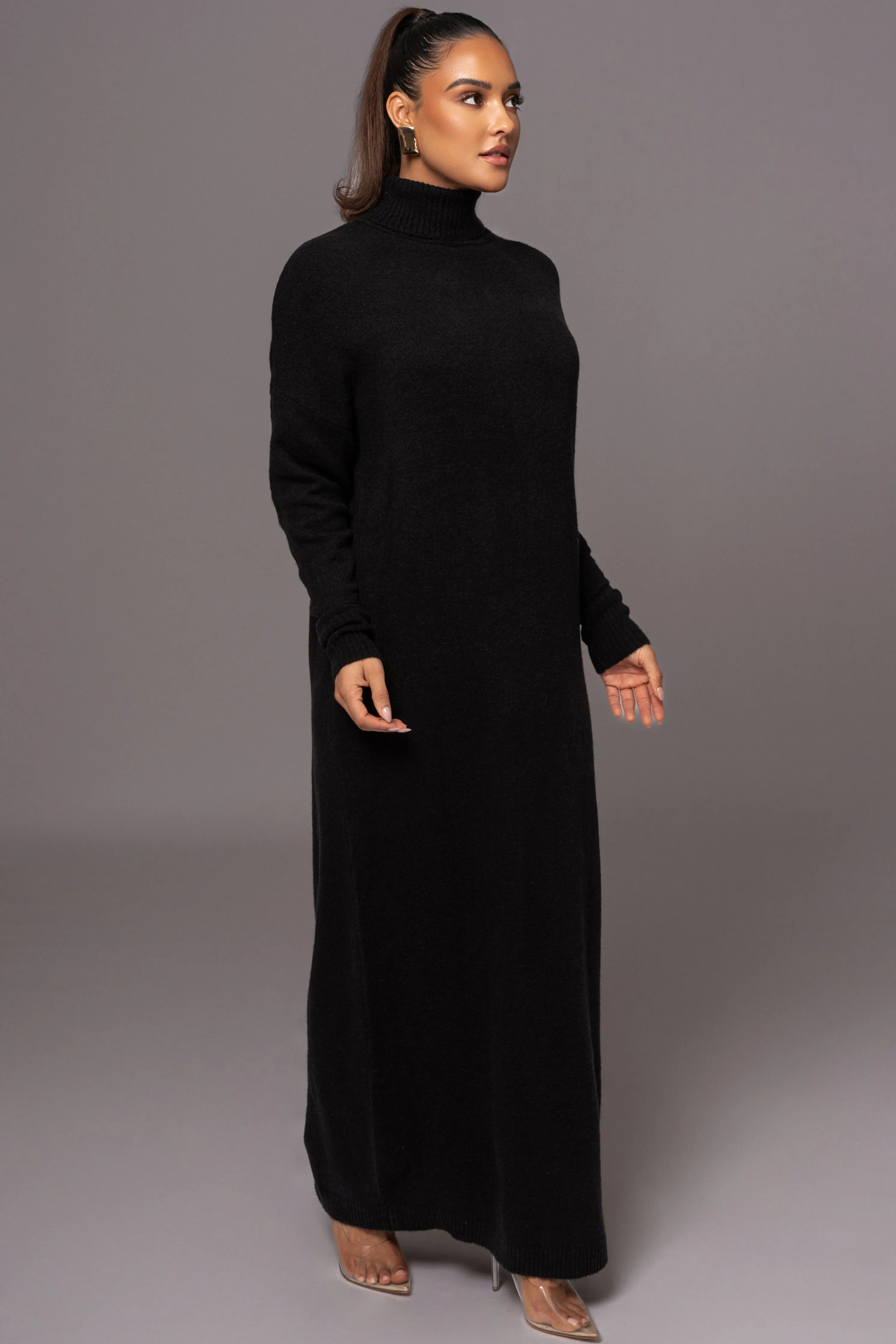 Black Hartley Knit Maxi Dress