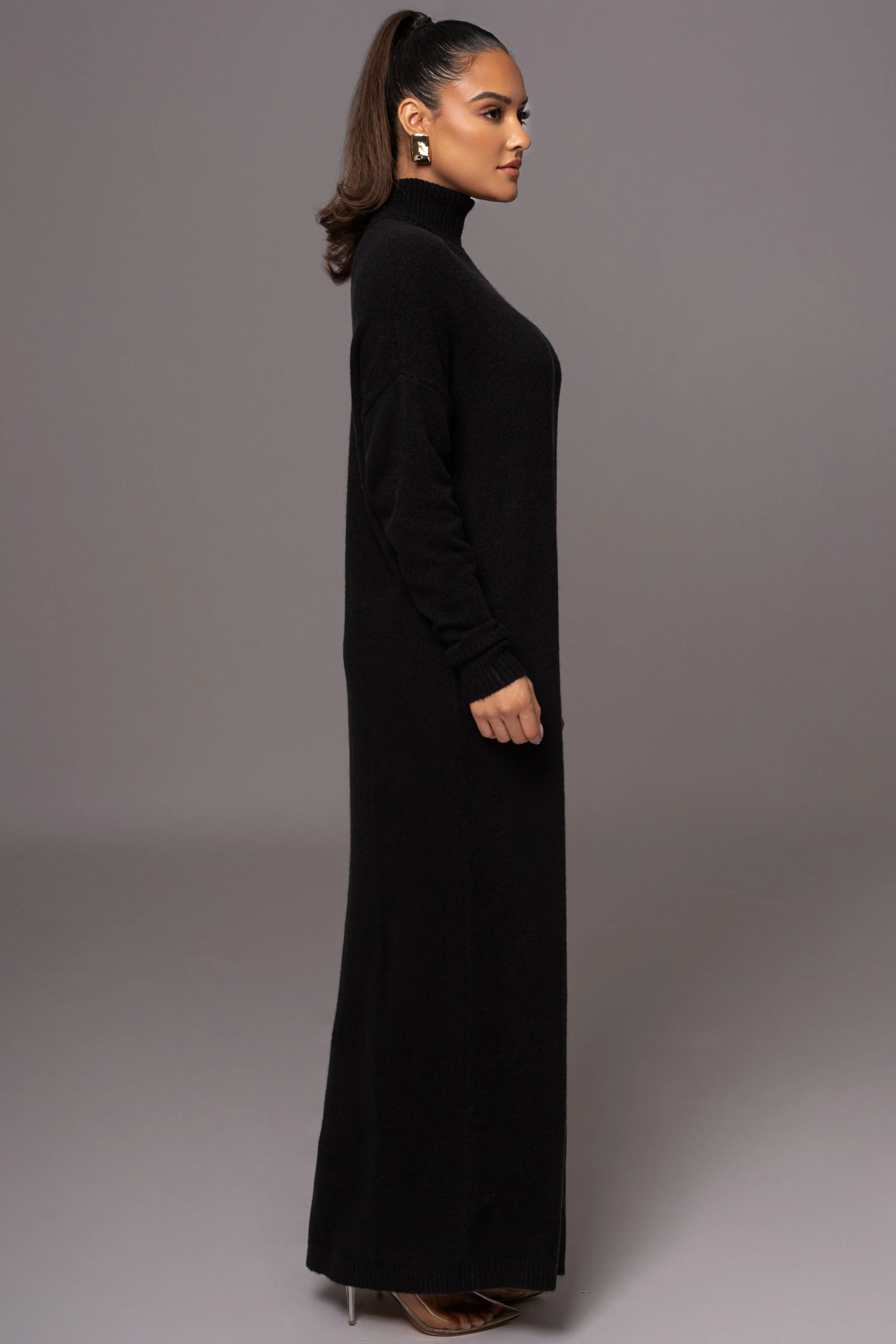 Black Hartley Knit Maxi Dress