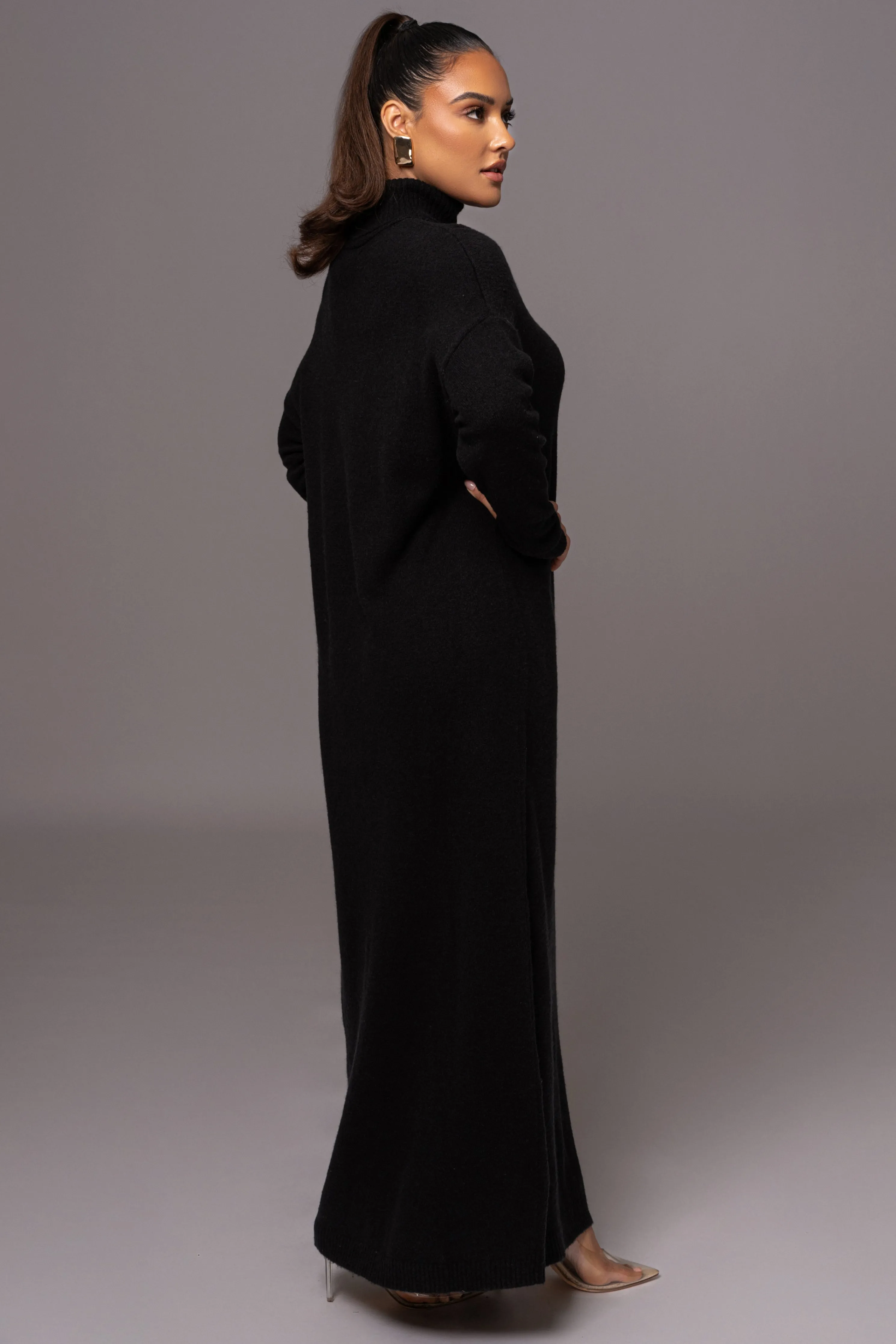 Black Hartley Knit Maxi Dress