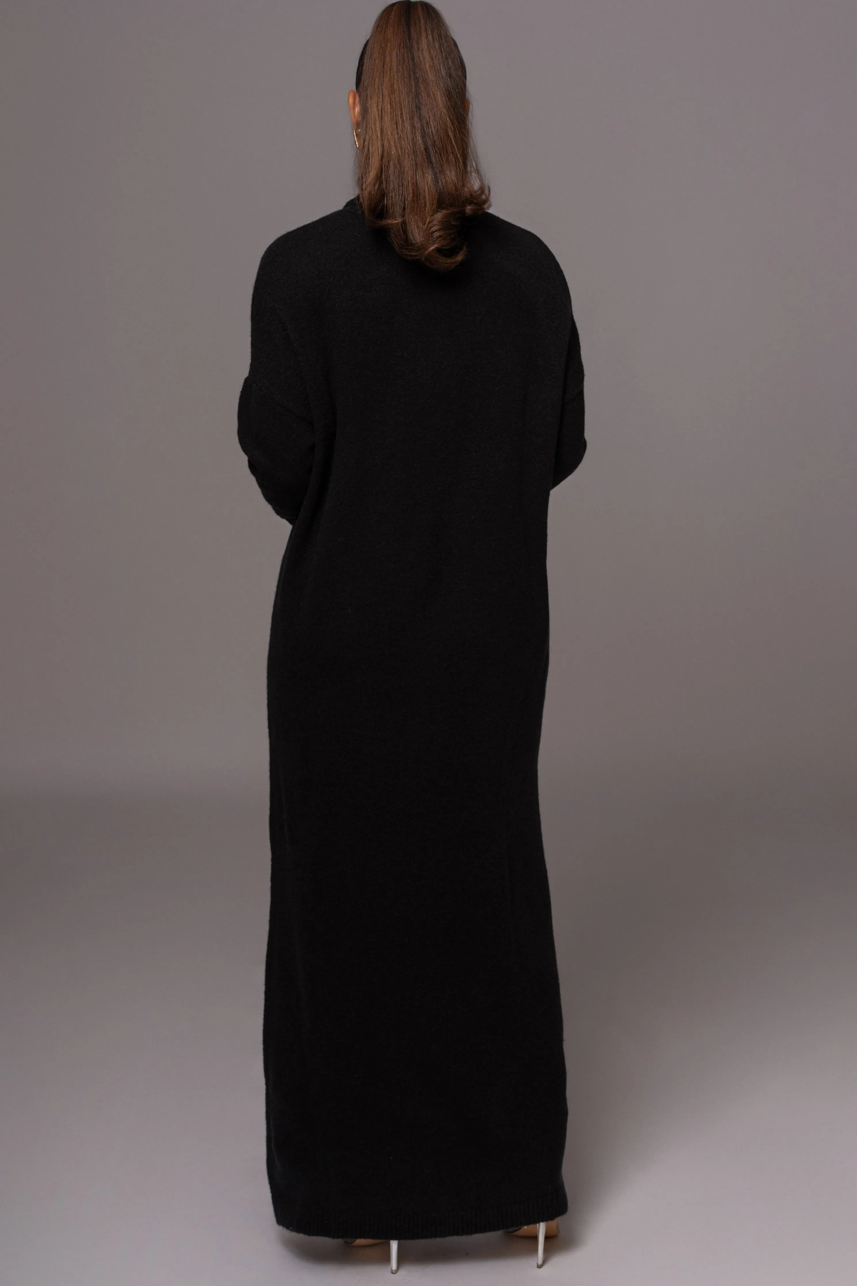 Black Hartley Knit Maxi Dress