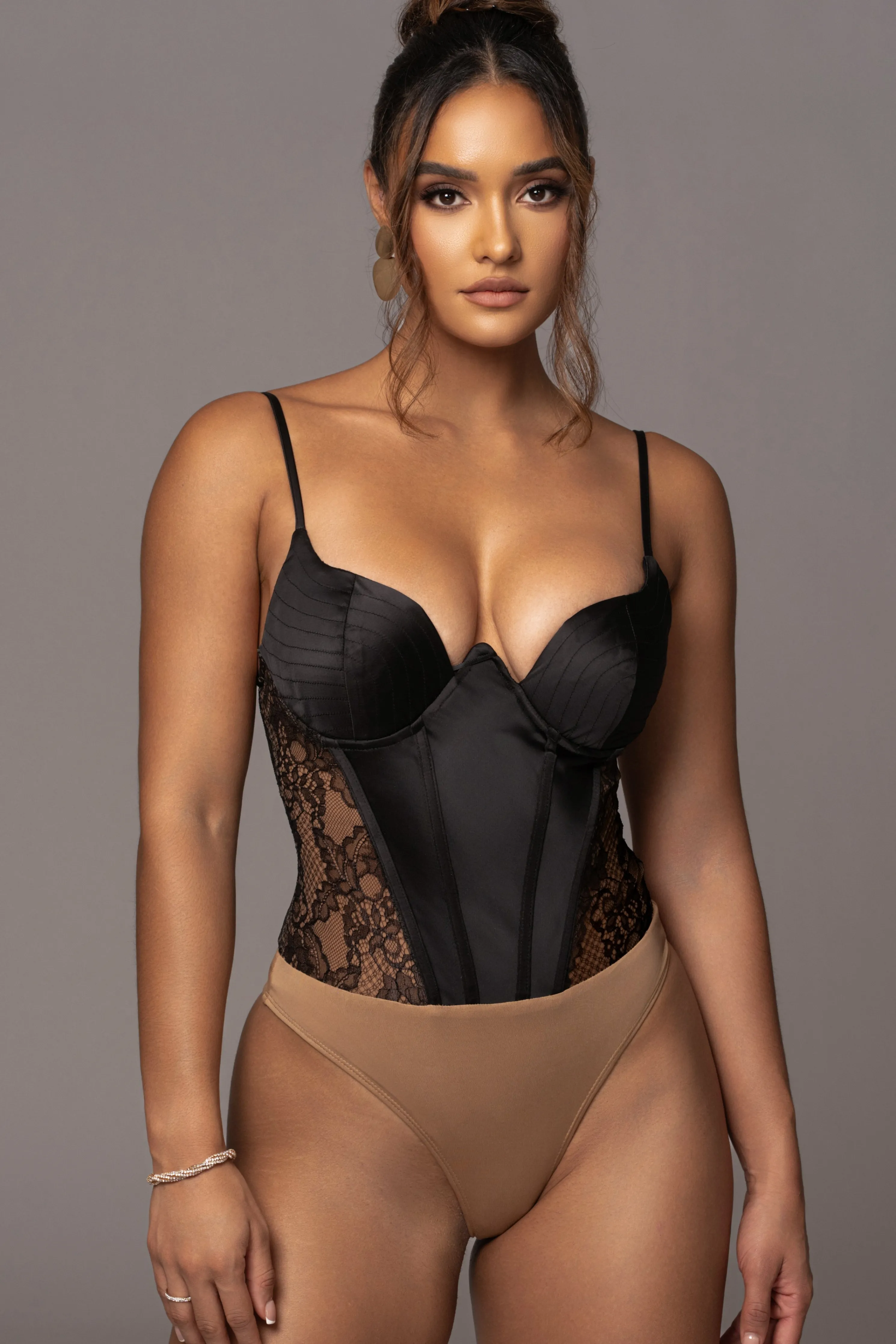 Black Incomparable Lace Bodysuit