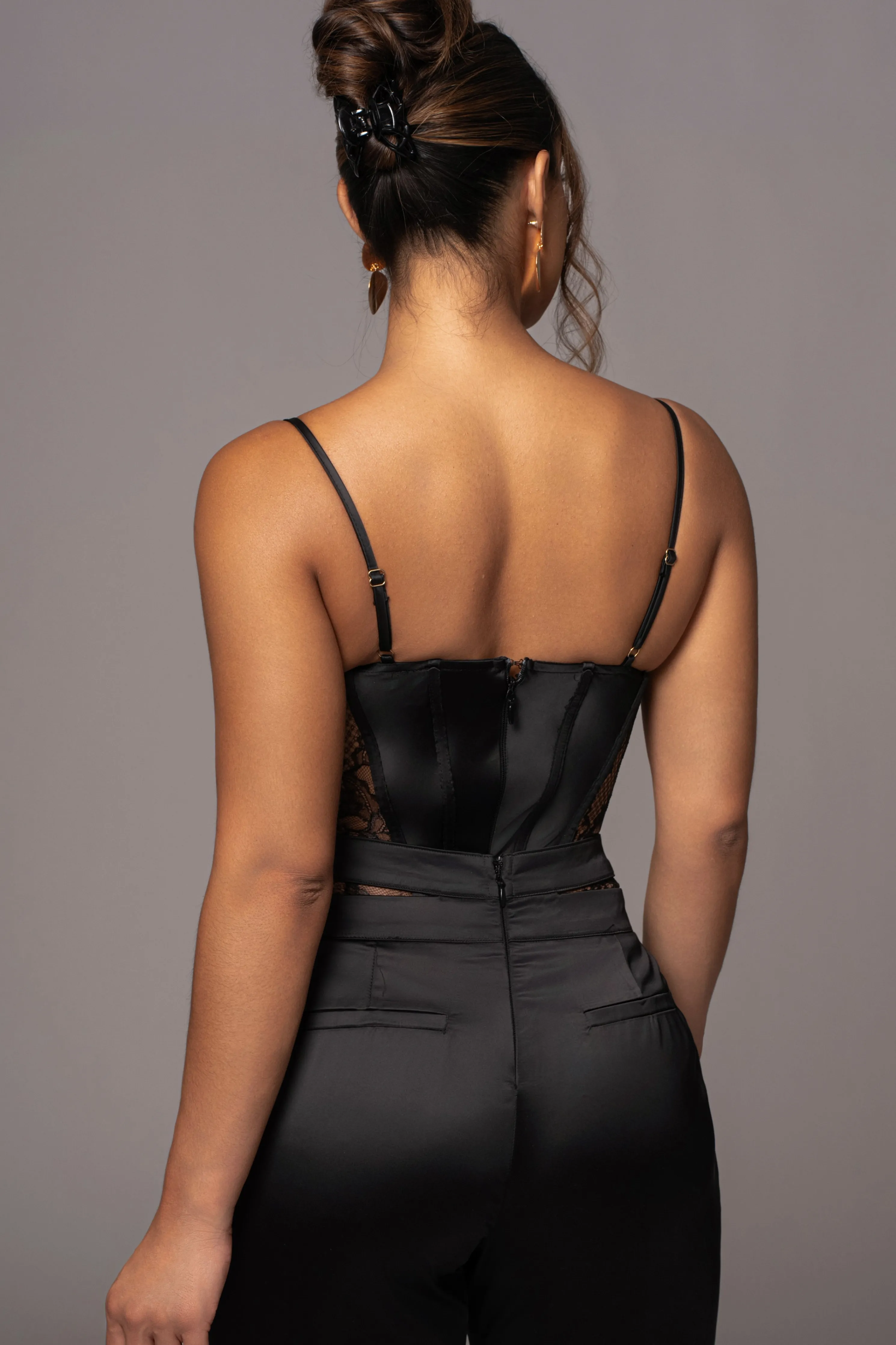 Black Incomparable Lace Bodysuit