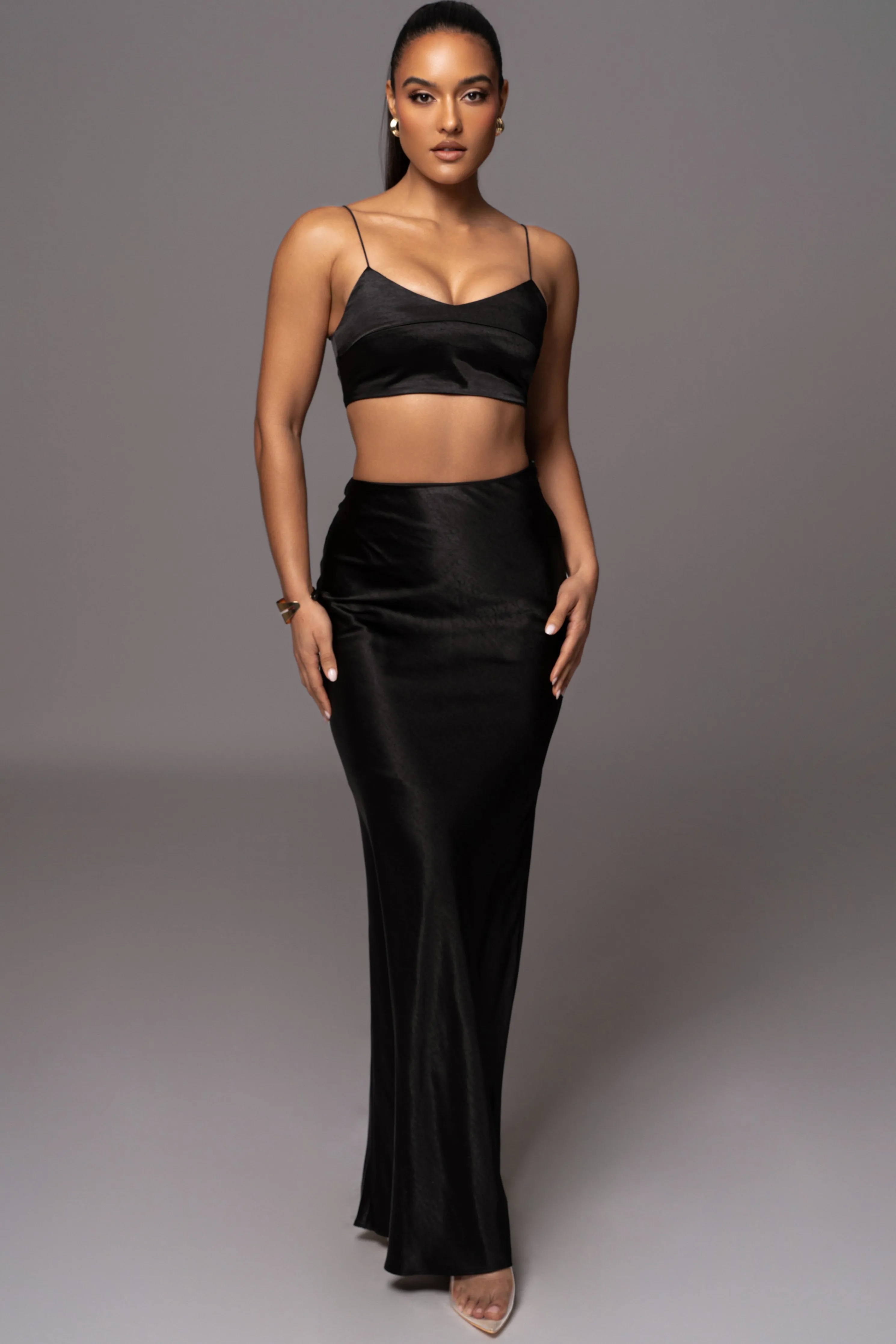 Black Isella 2-Piece Skirt Set