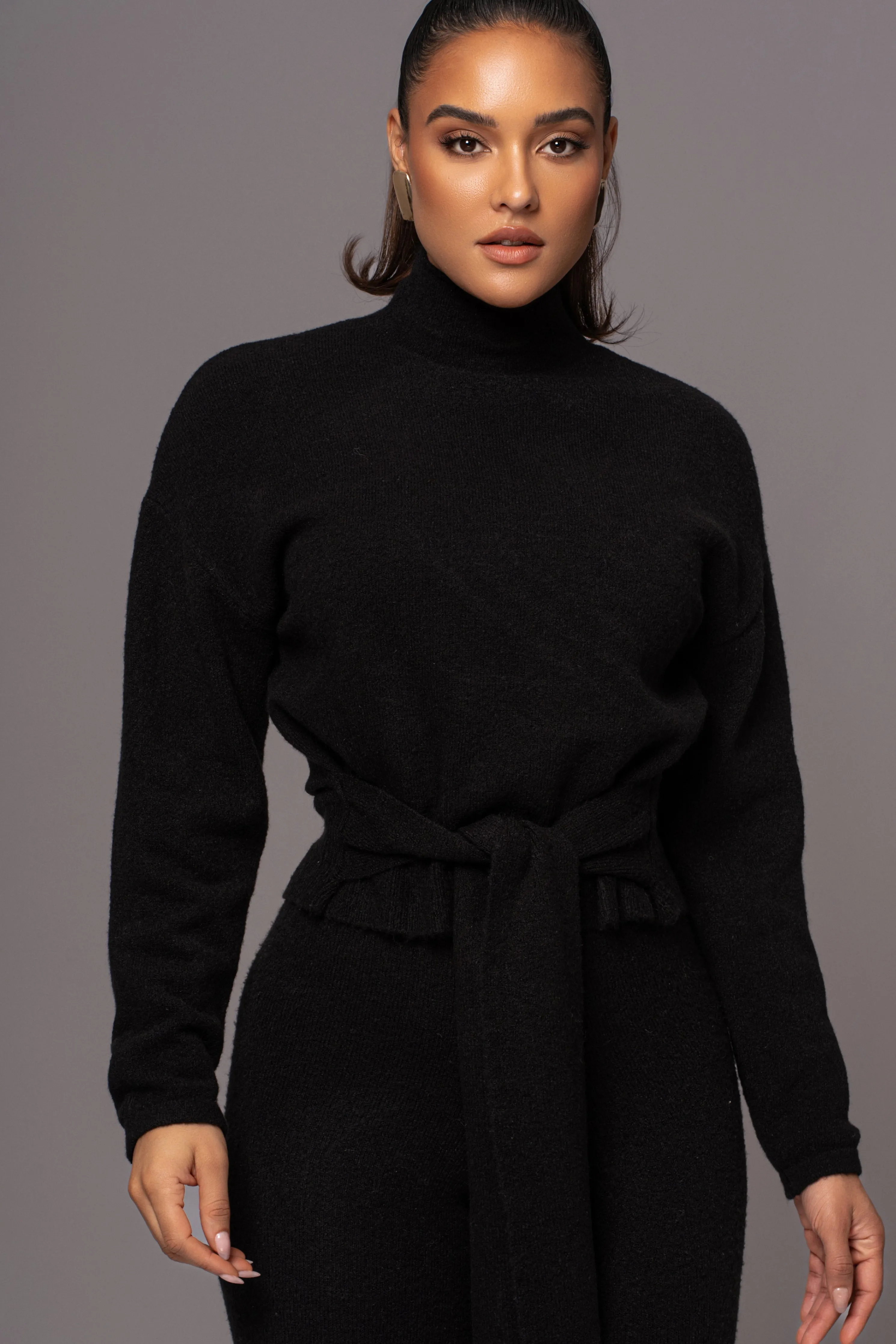 Black Ivy Sweater Knit Pant Set