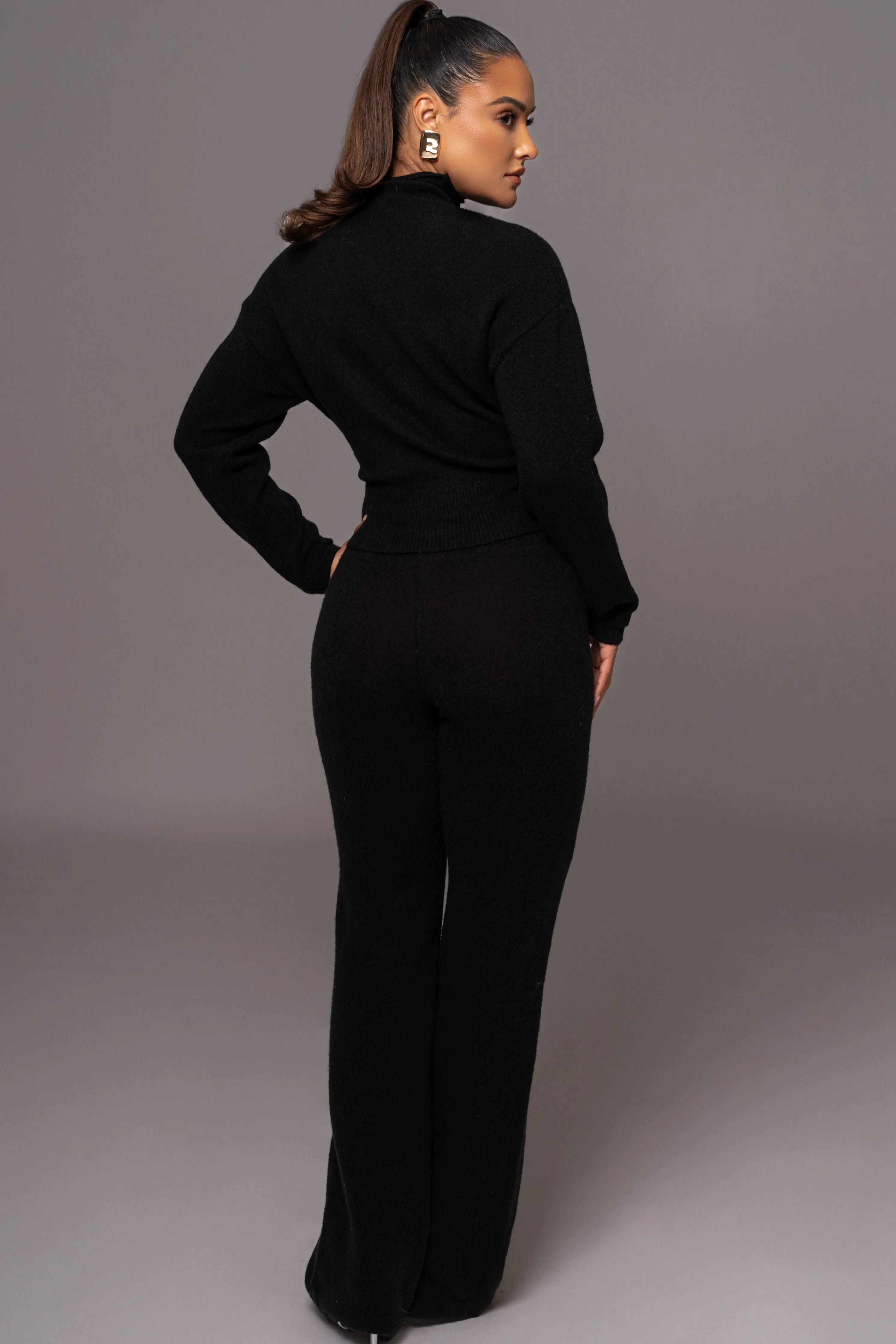 Black Ivy Sweater Knit Pant Set