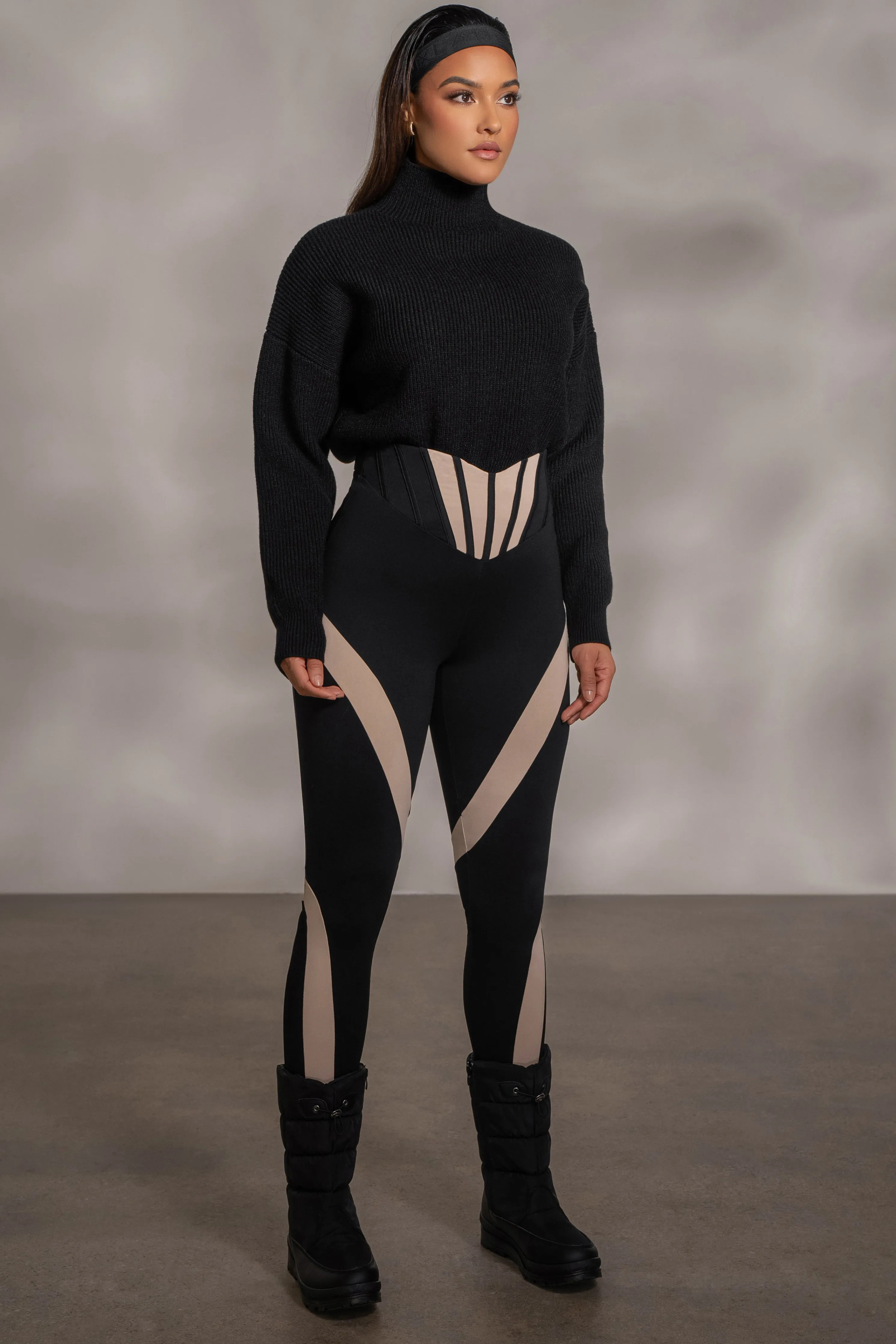 Black Jenni Turtleneck Sweater Top