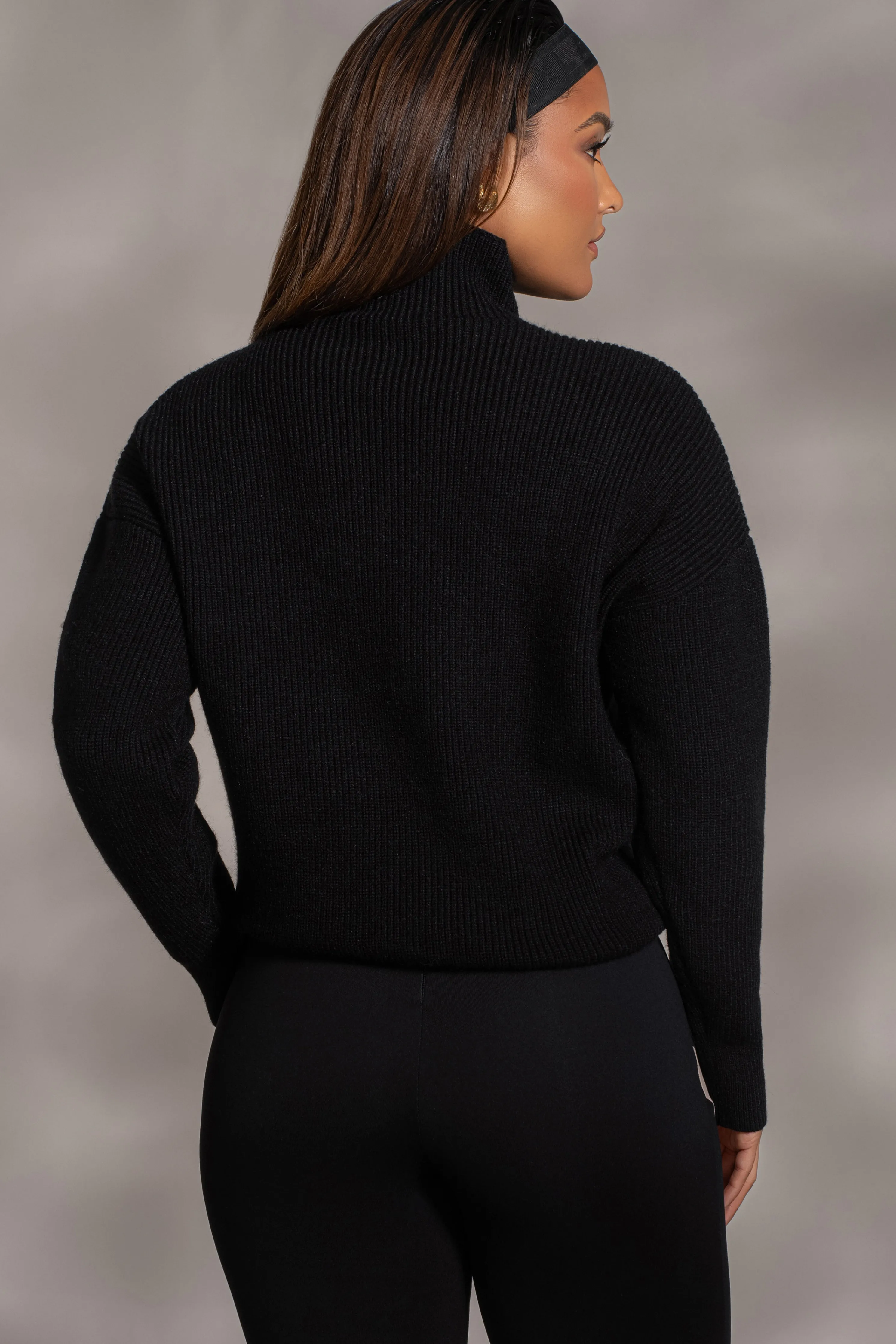 Black Jenni Turtleneck Sweater Top