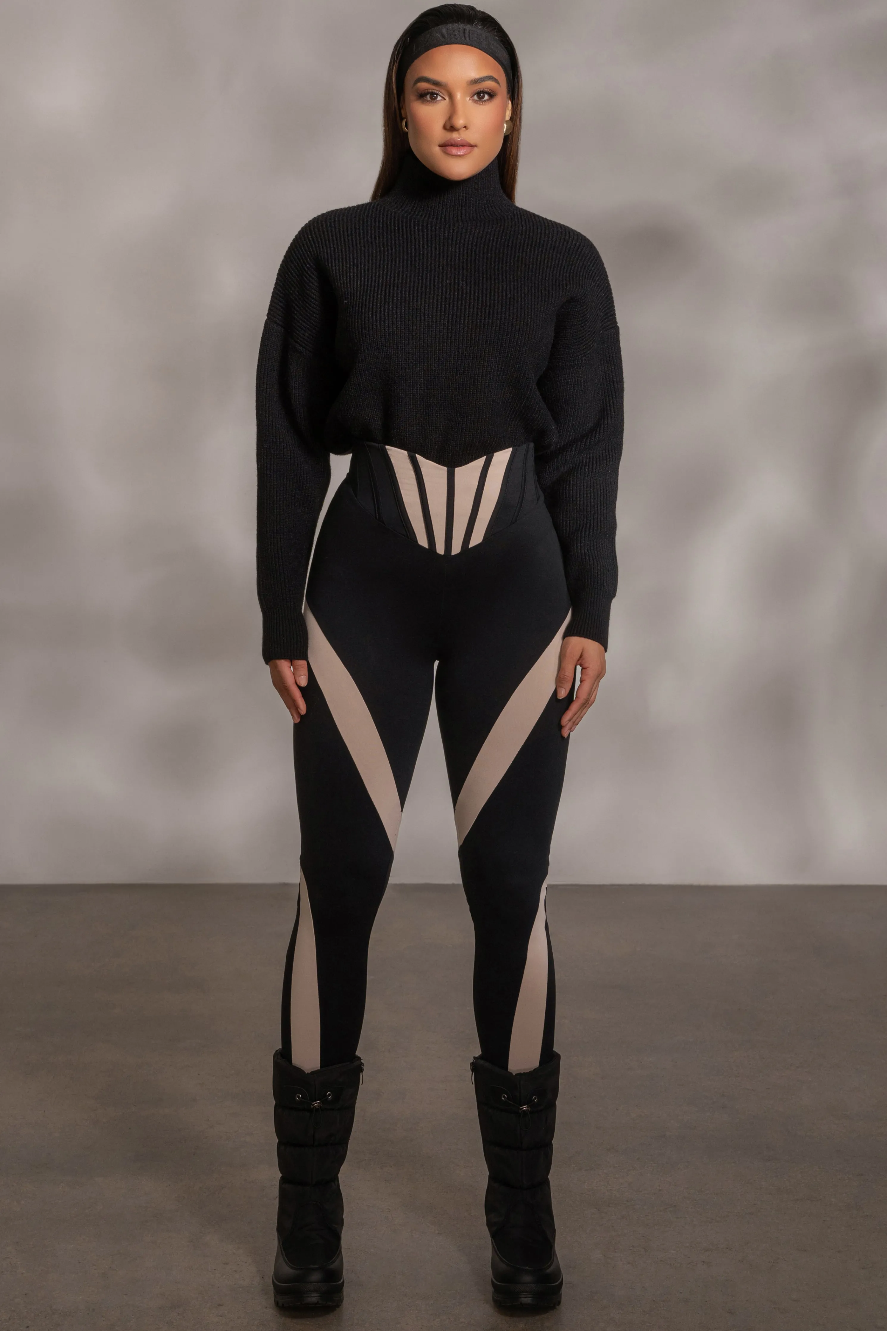 Black Jenni Turtleneck Sweater Top