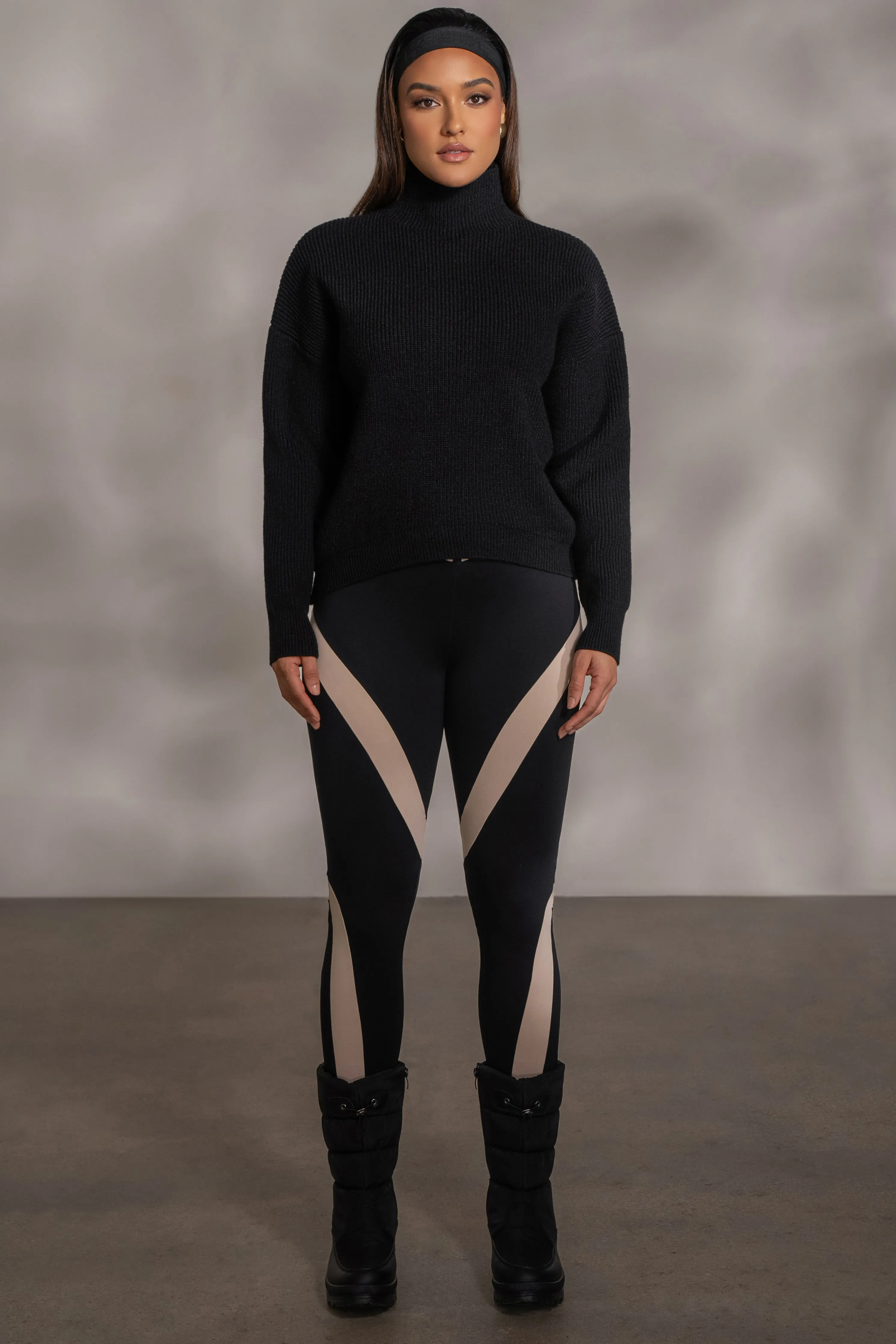 Black Jenni Turtleneck Sweater Top