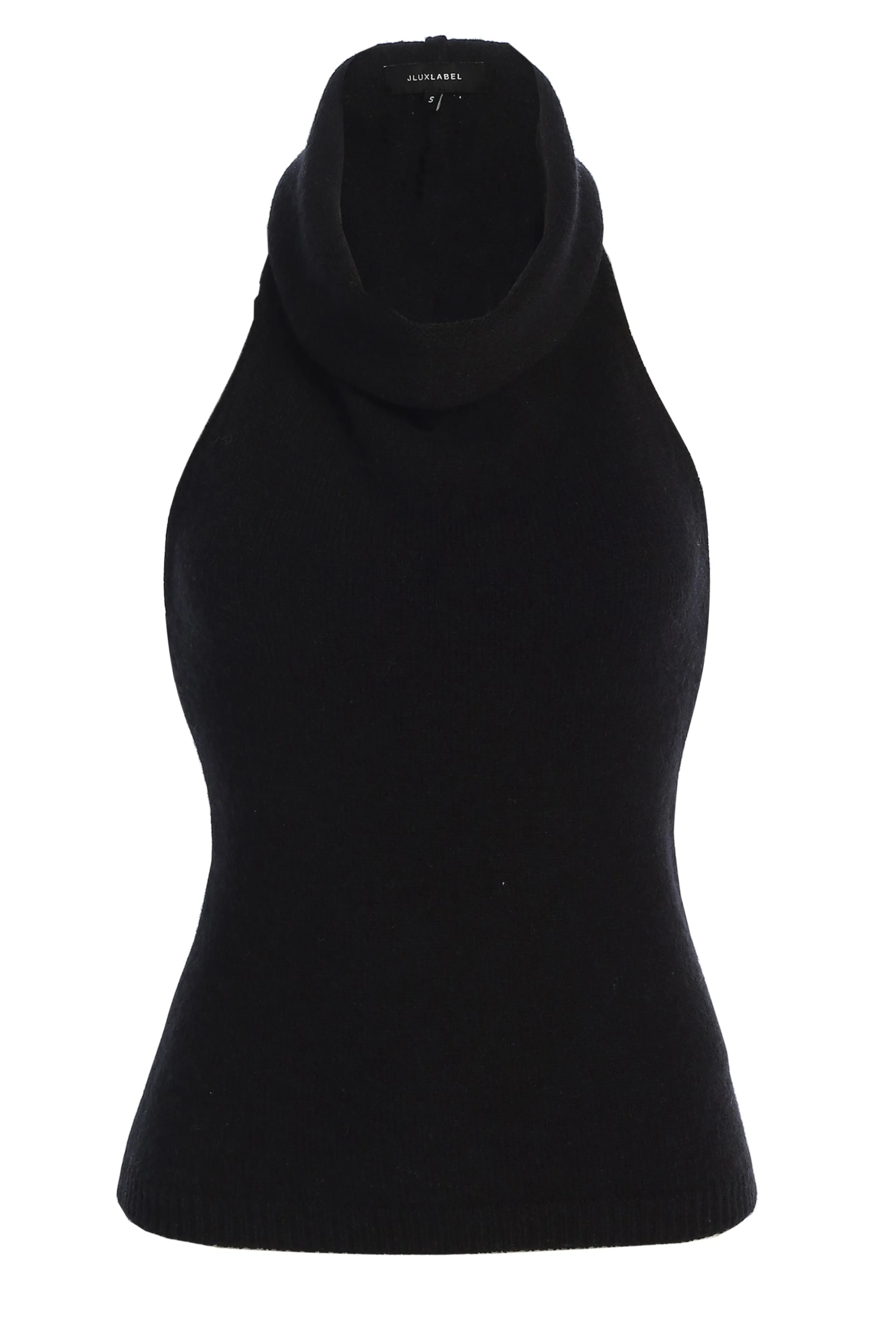 Black Joya Rib Knit Top
