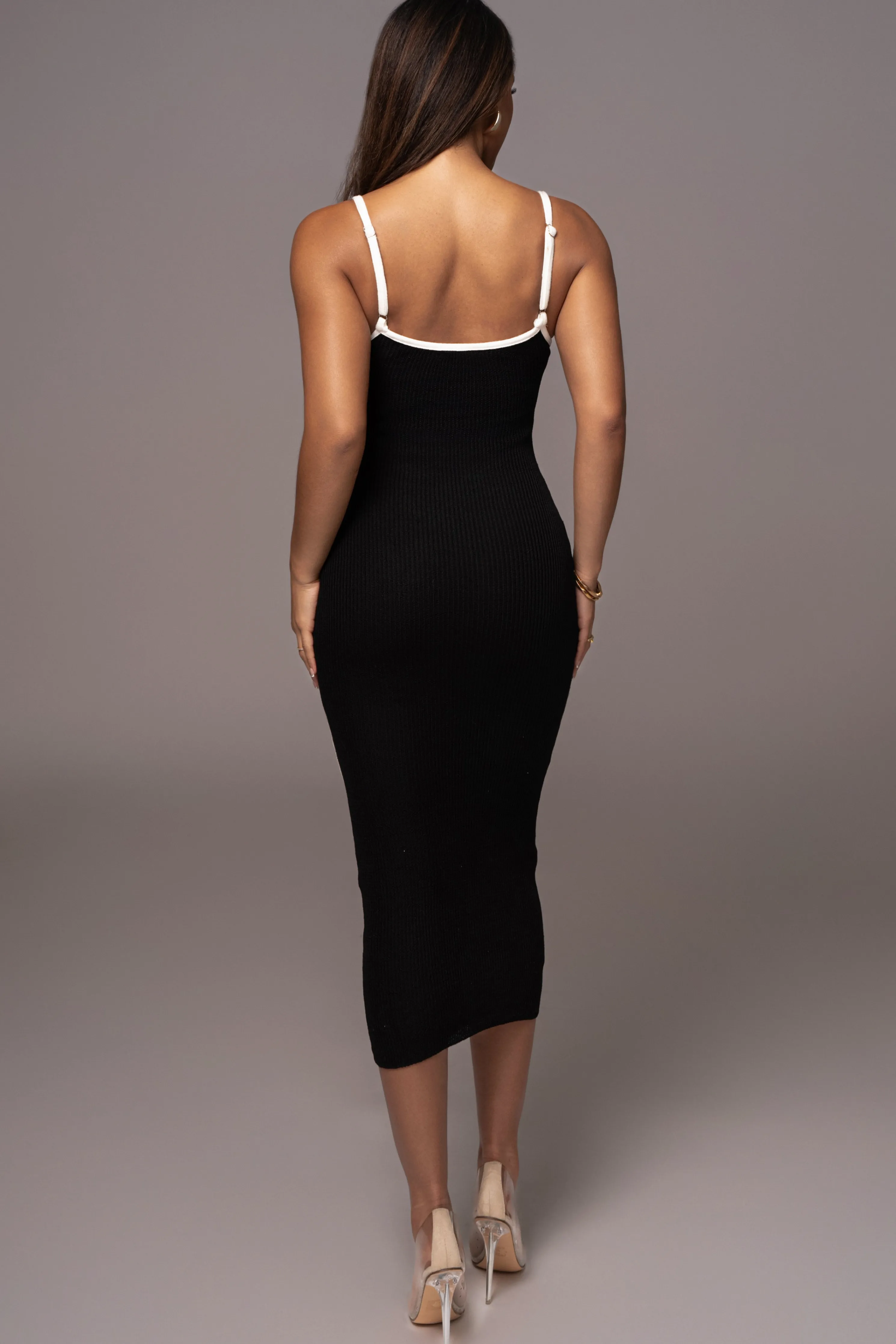 Black Model Citizen Knit Midi Dress