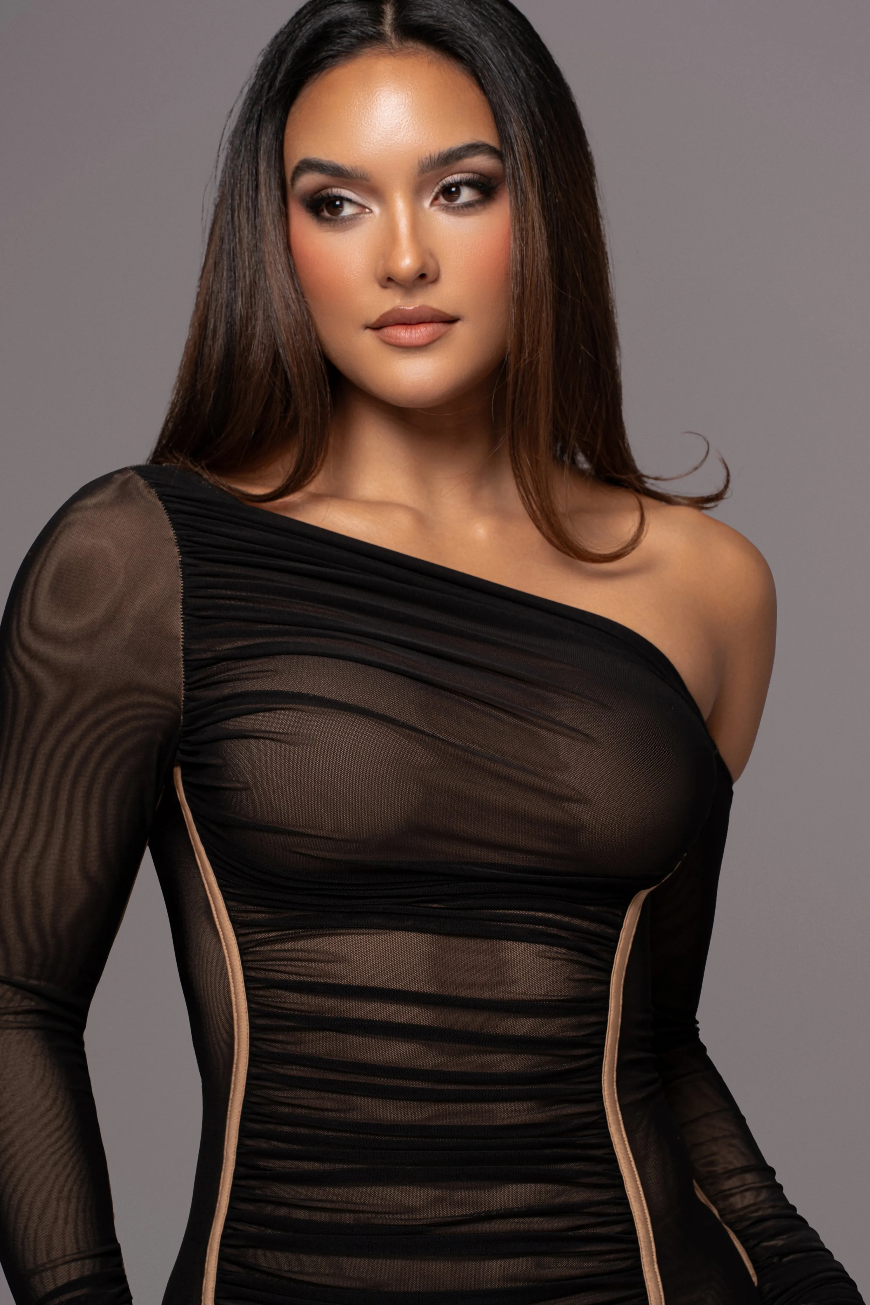 Black Monika Midi Dress