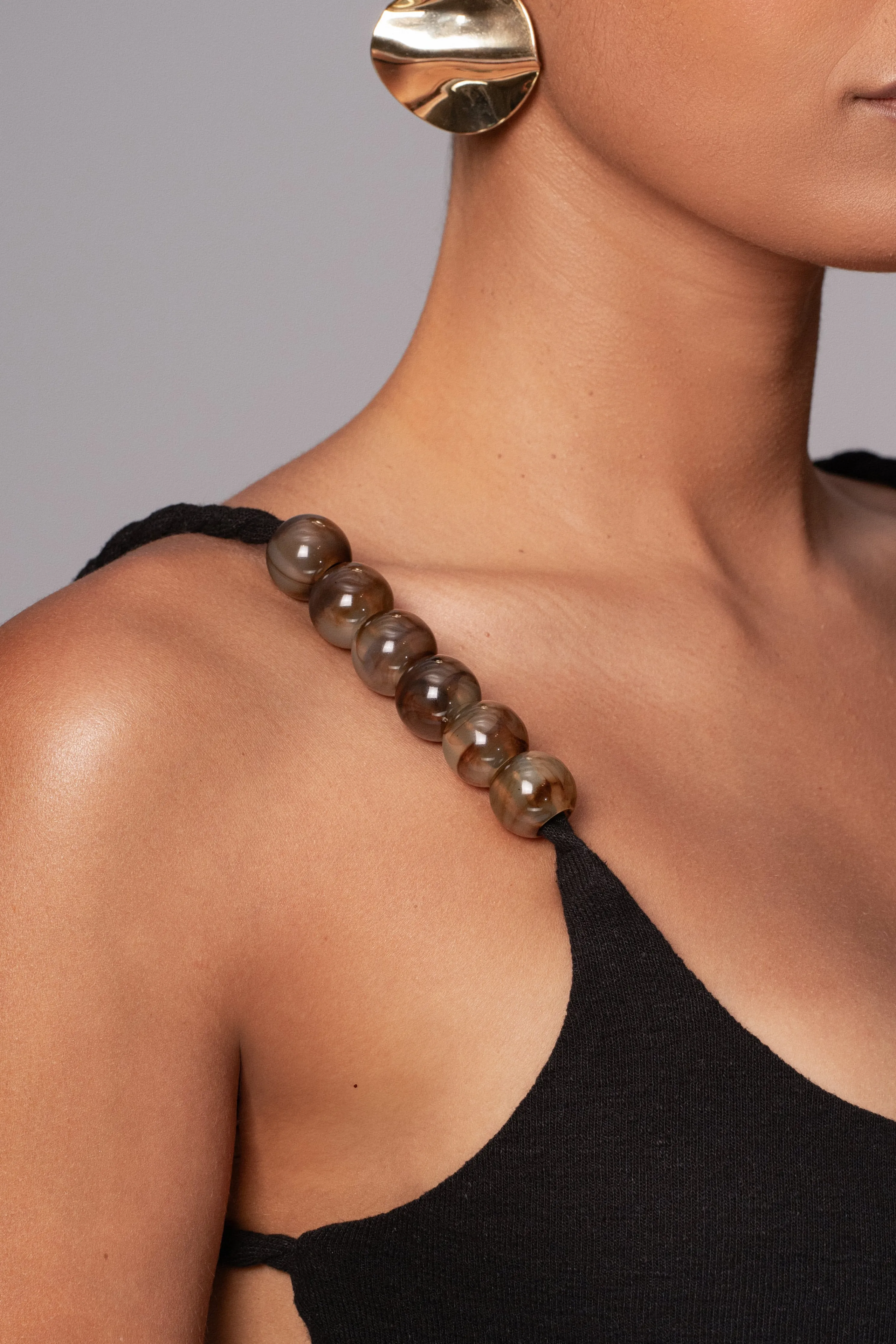 Black Nautical Escape Maxi Dress