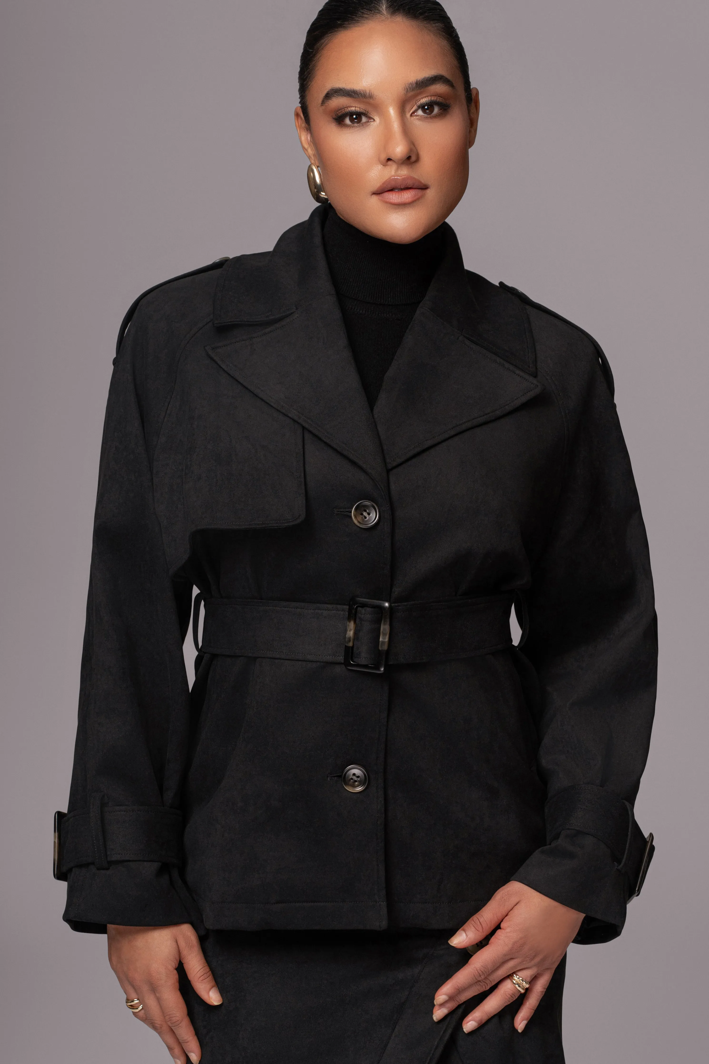 Black Nightfall Suede Jacket