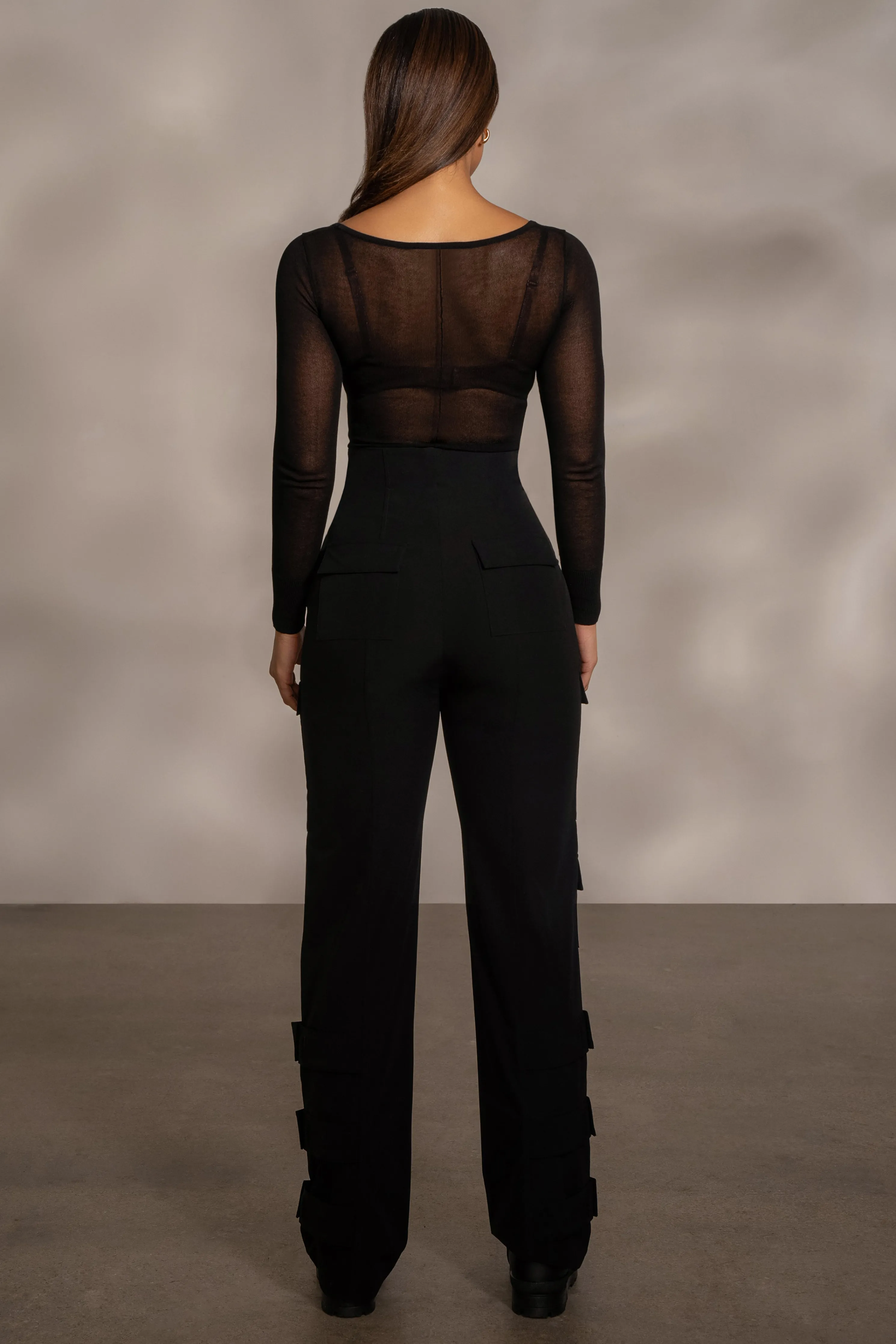 Black Nyah Nylon Utility Pants