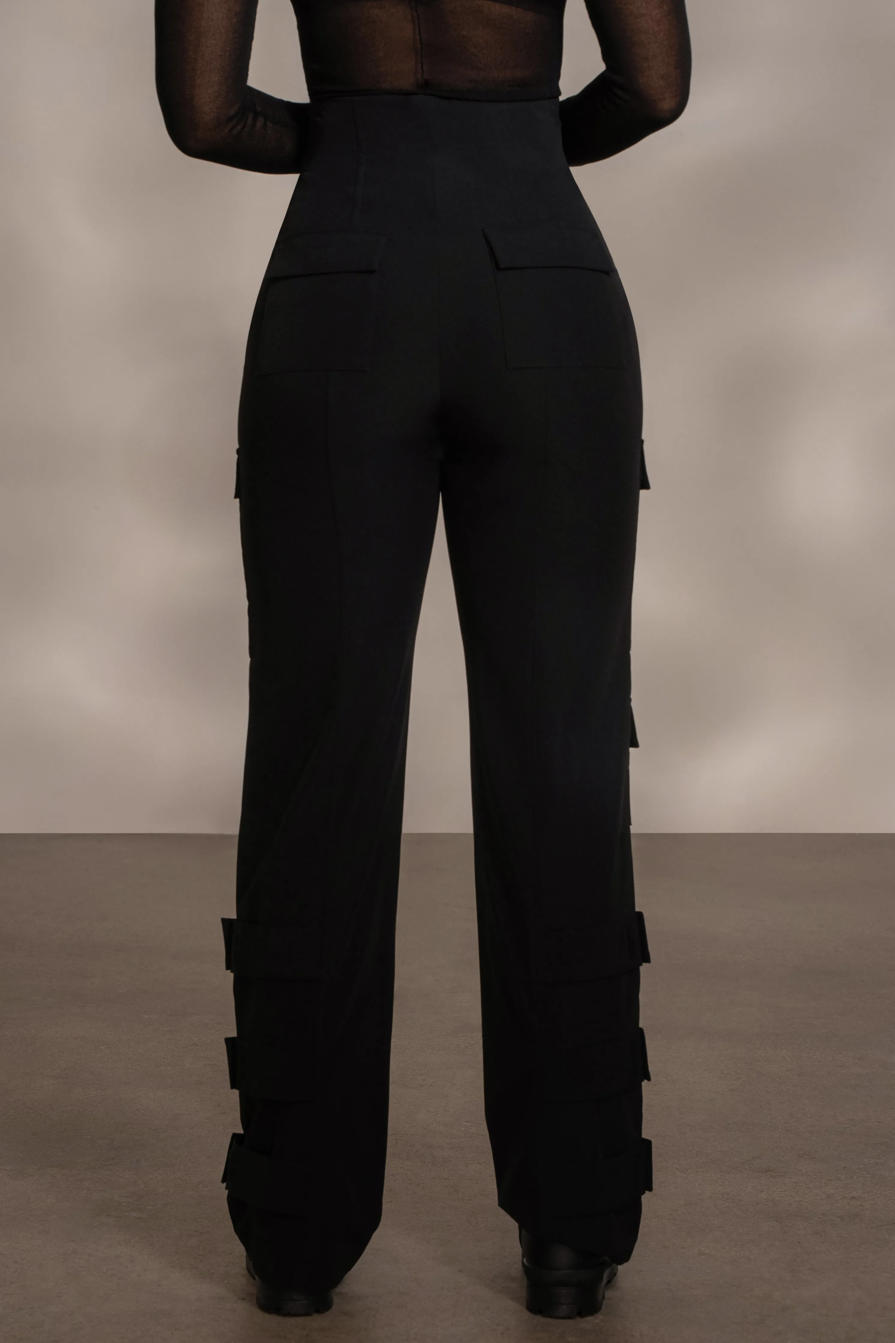 Black Nyah Nylon Utility Pants
