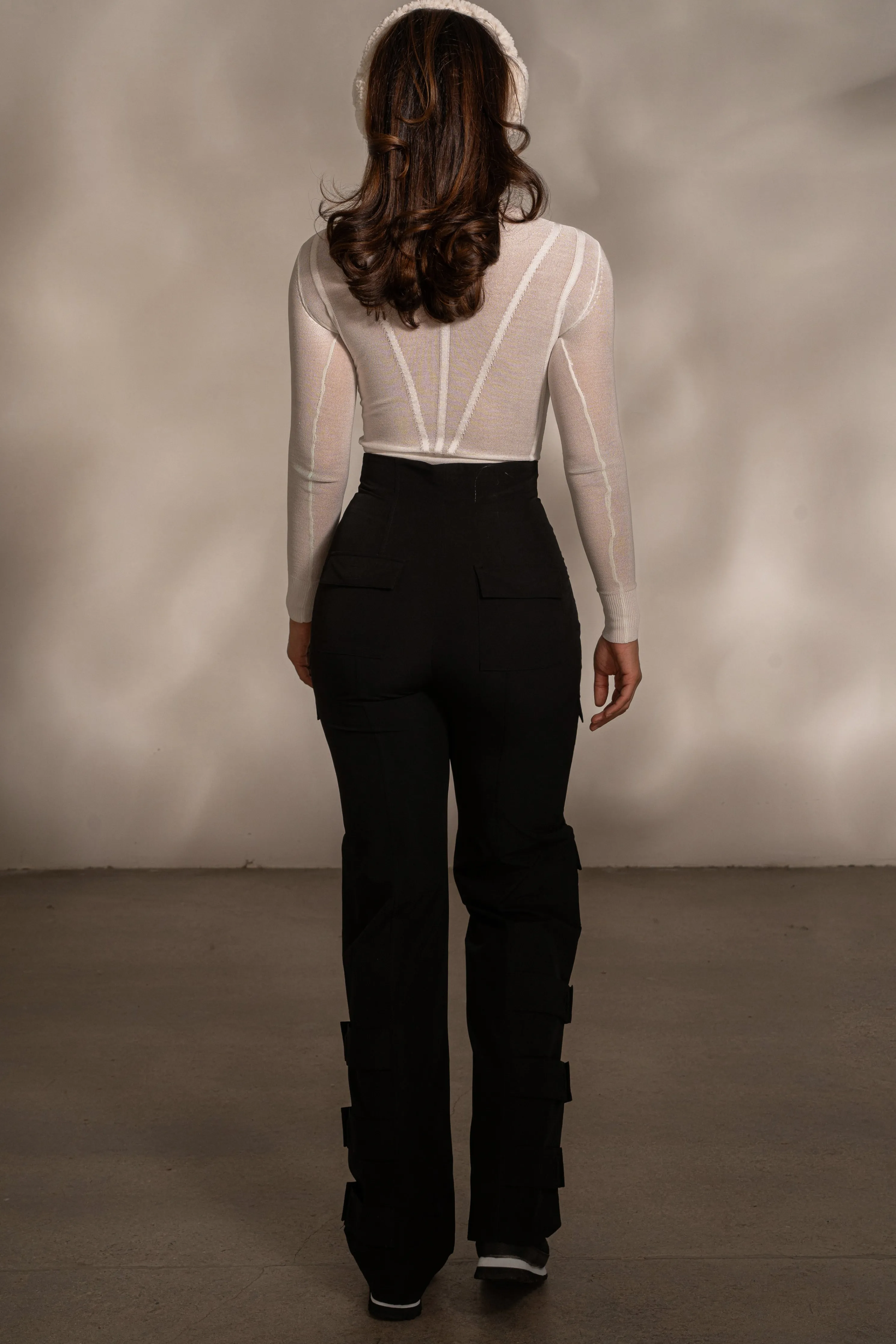 Black Nyah Nylon Utility Pants