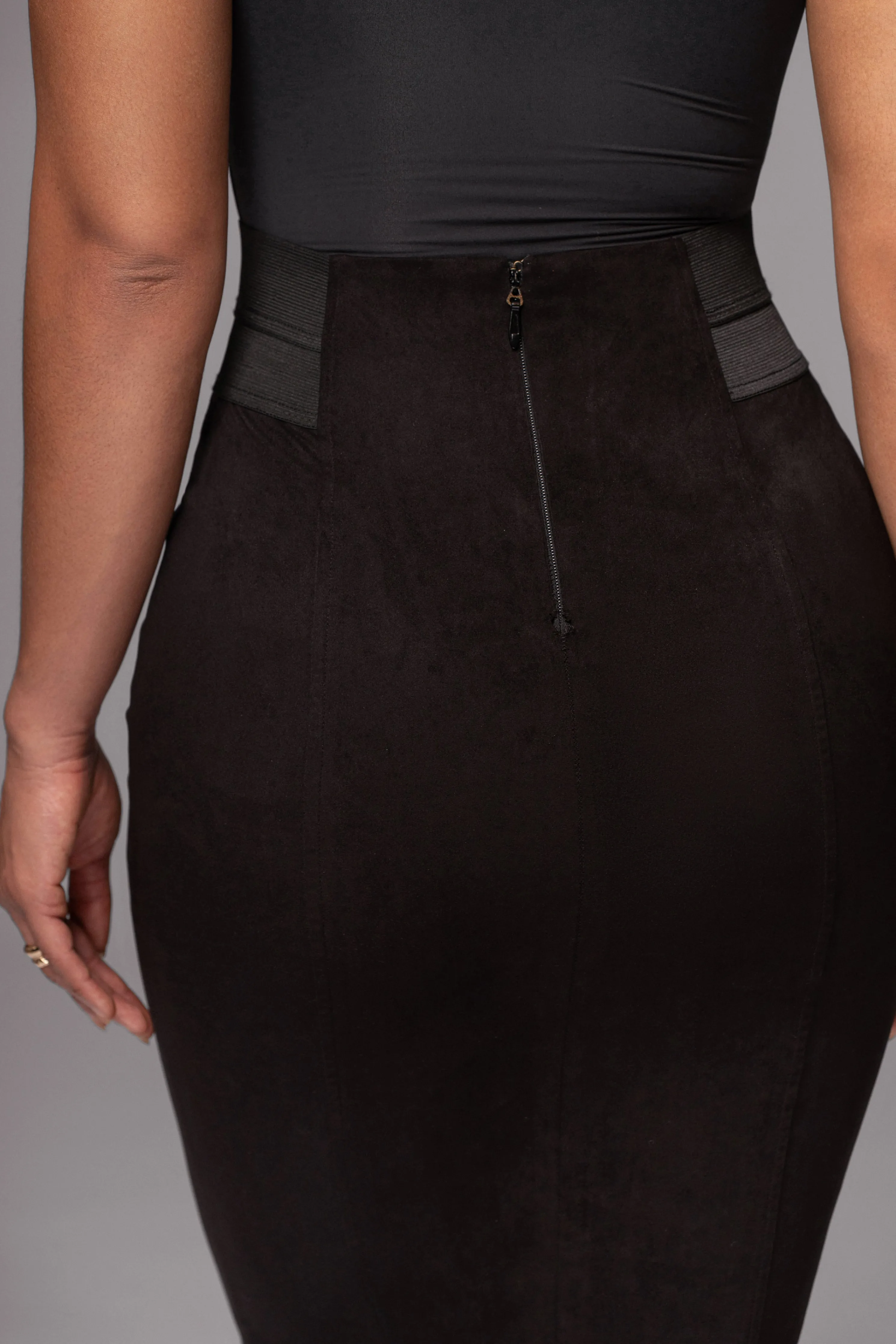 Black Phoenix Suede Skirt