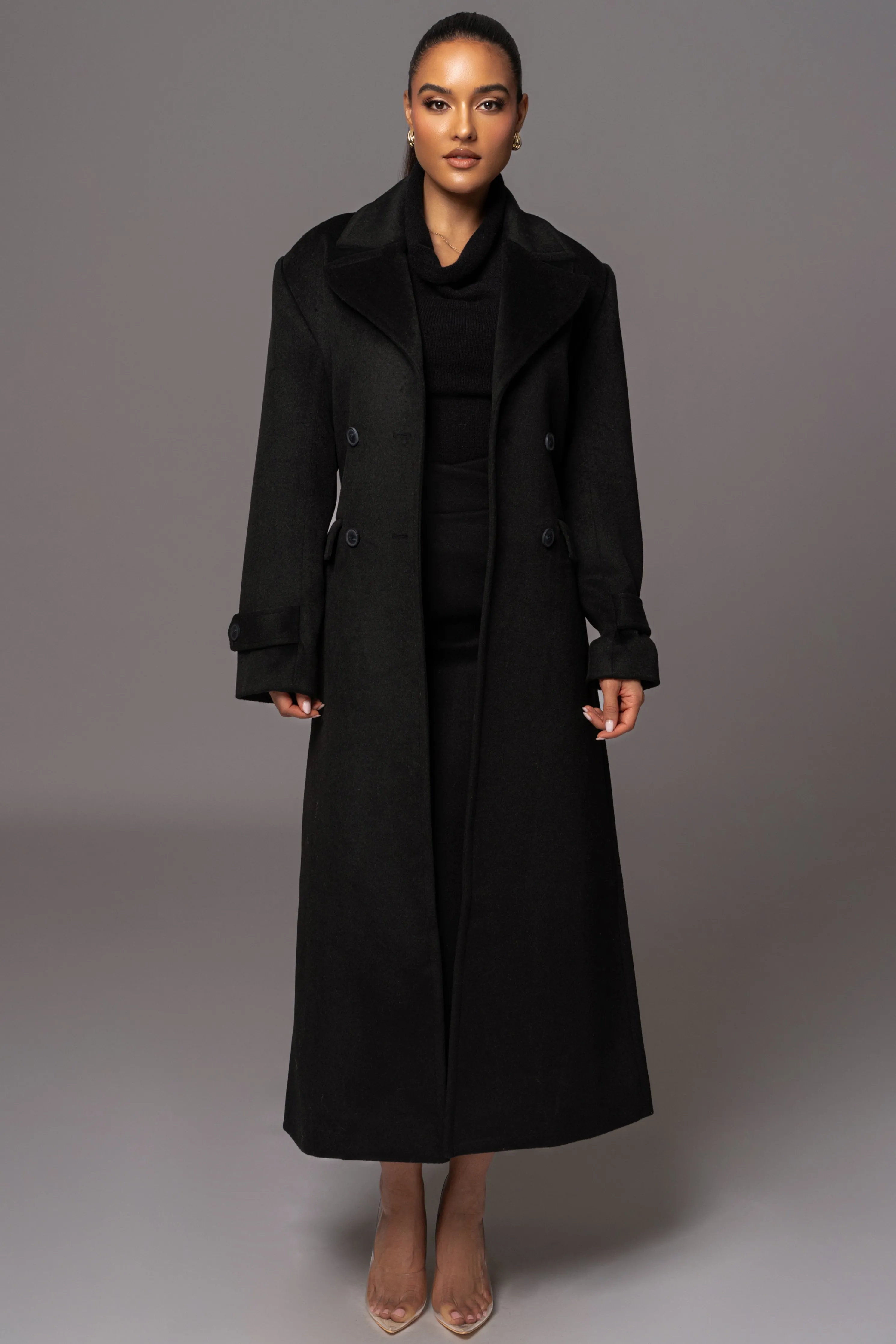 Black Rain Or Shine Longline Coat