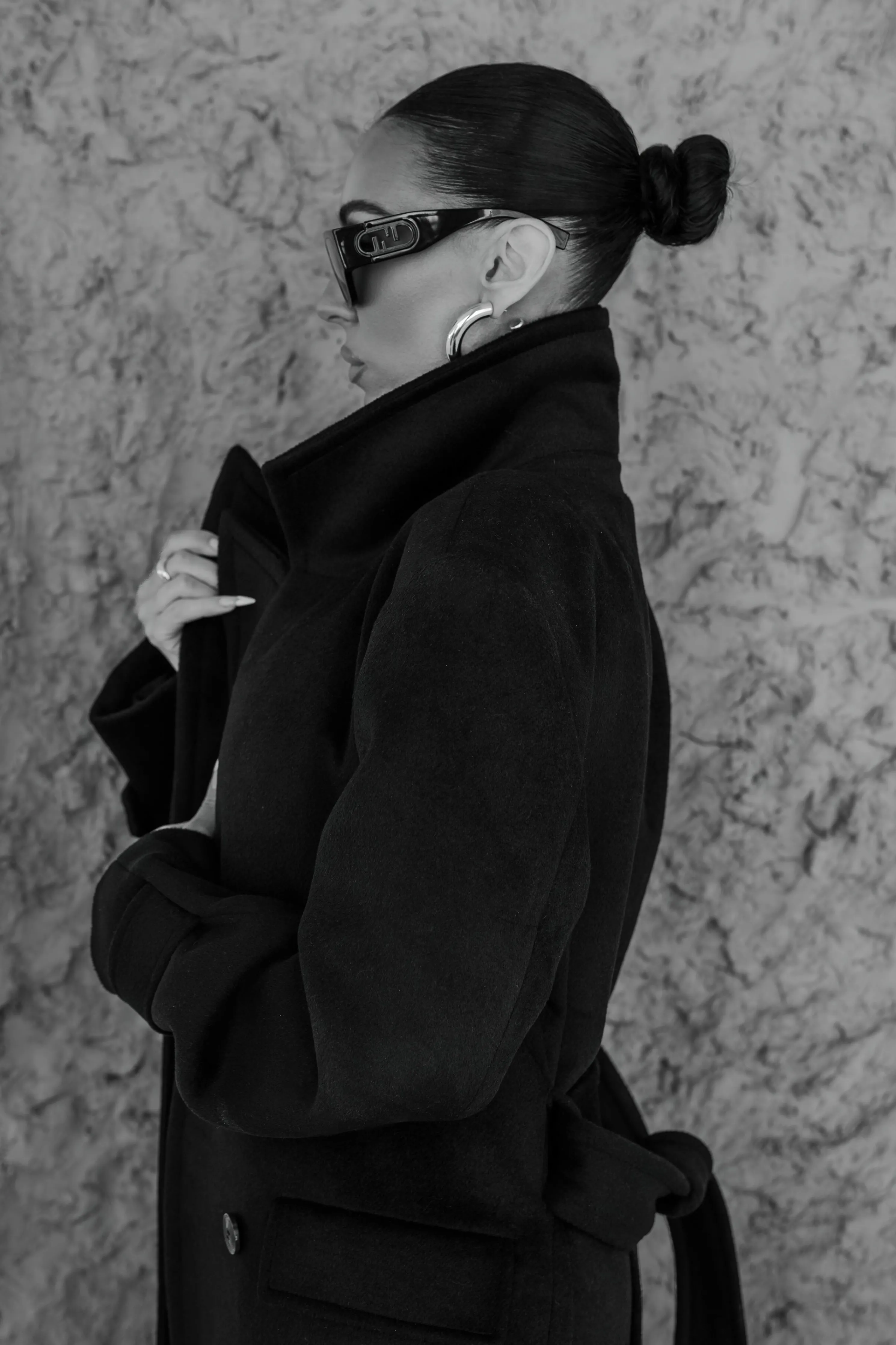 Black Rain Or Shine Longline Coat