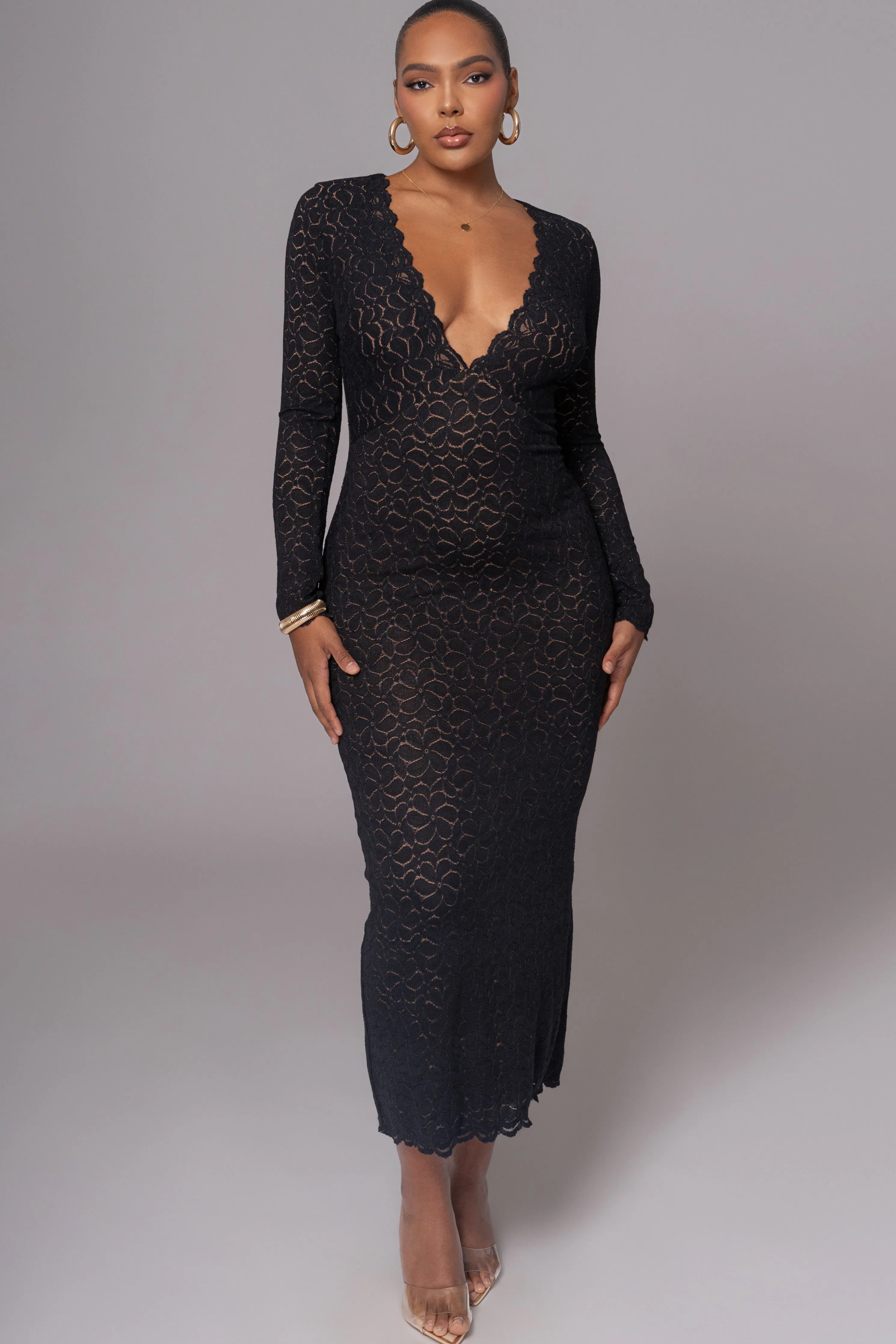 Black Reunited Maxi Dress