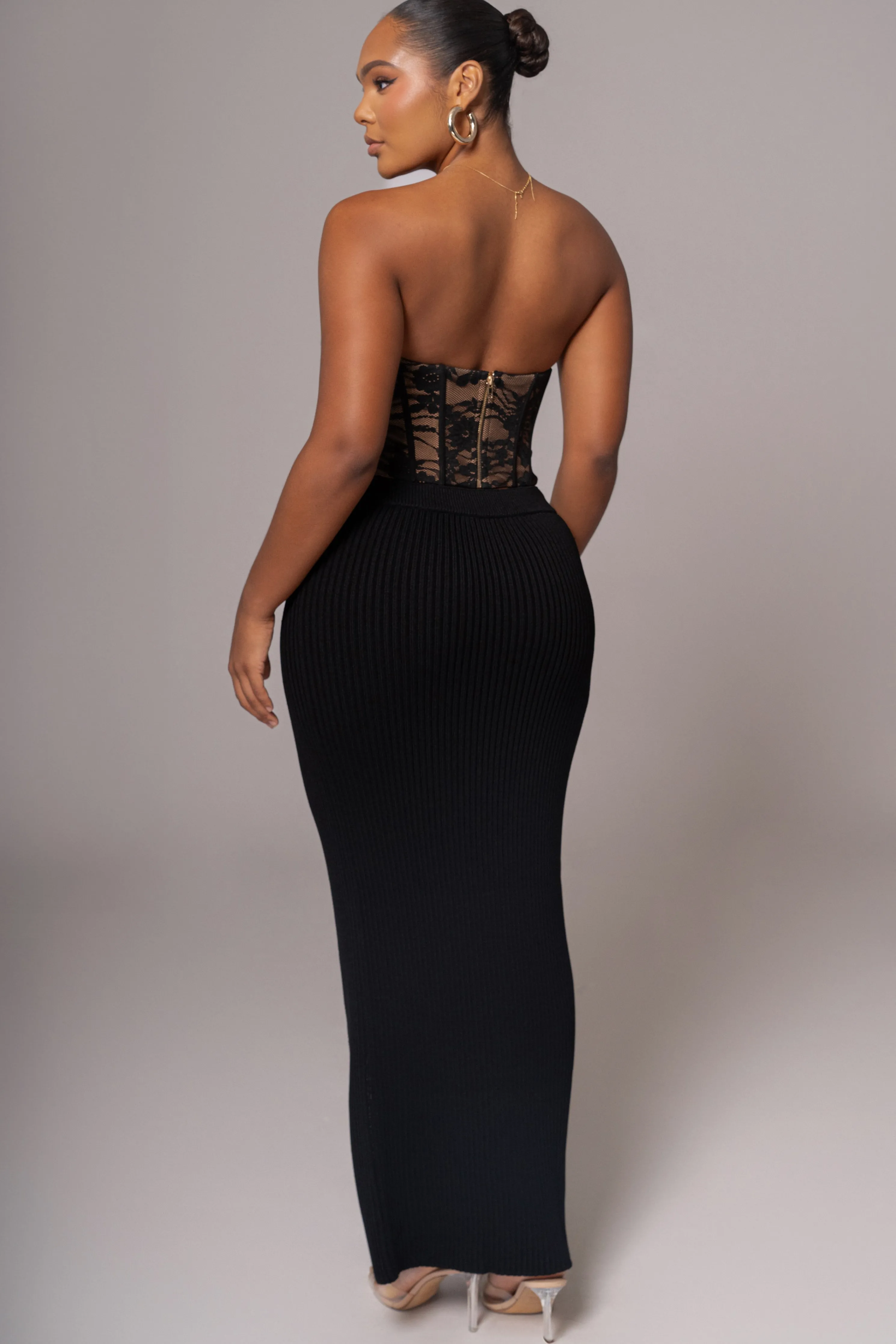 Black Rosemere Lace Top