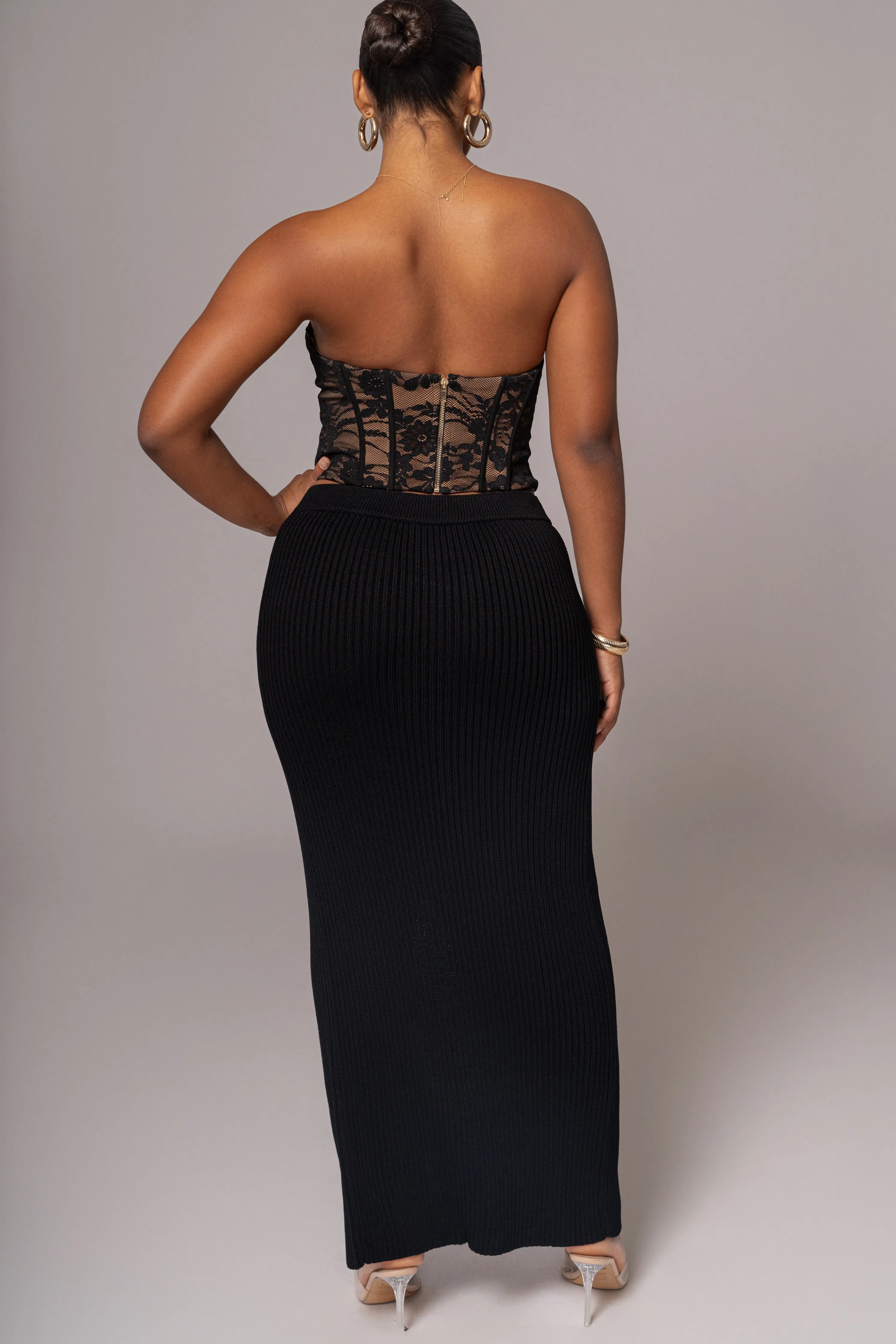 Black Rosemere Lace Top