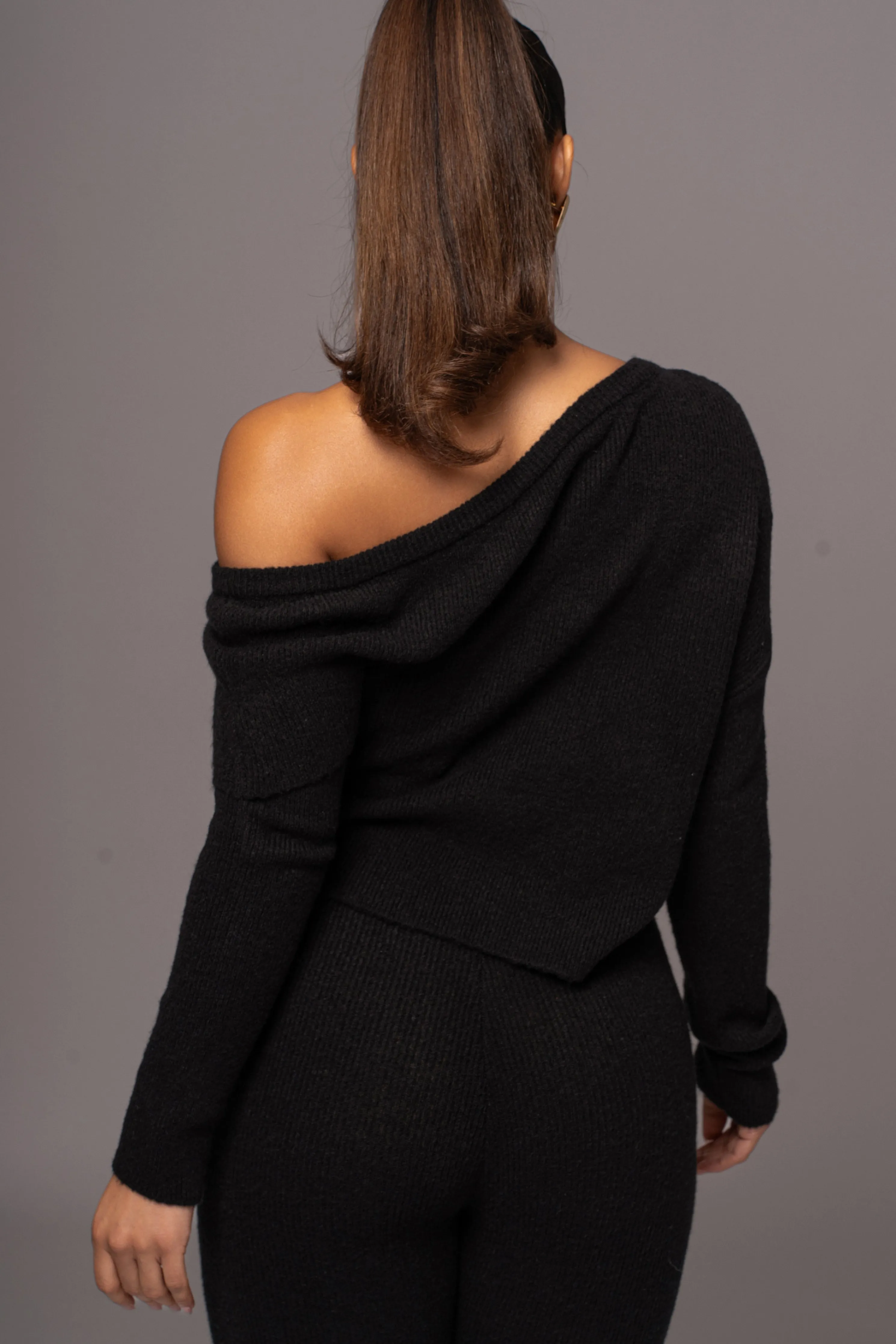 Black Sedona Knit Pant Set