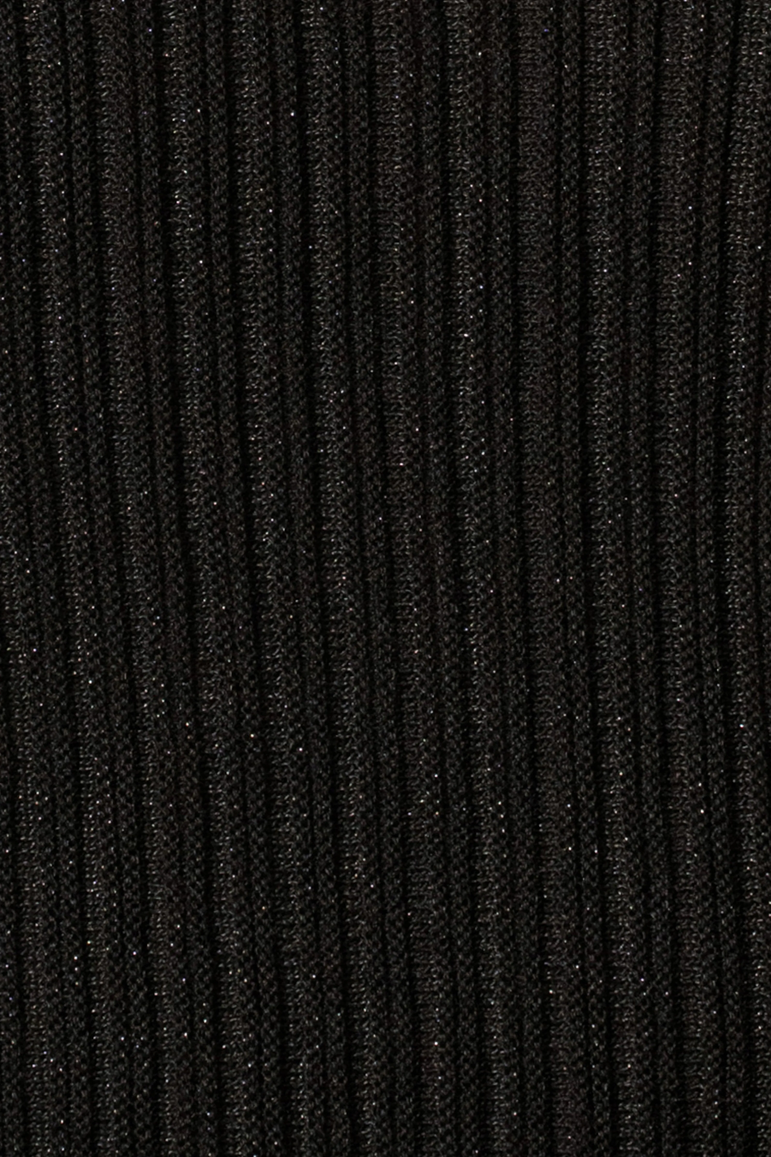 Black Serena Ribbed Skirt Set