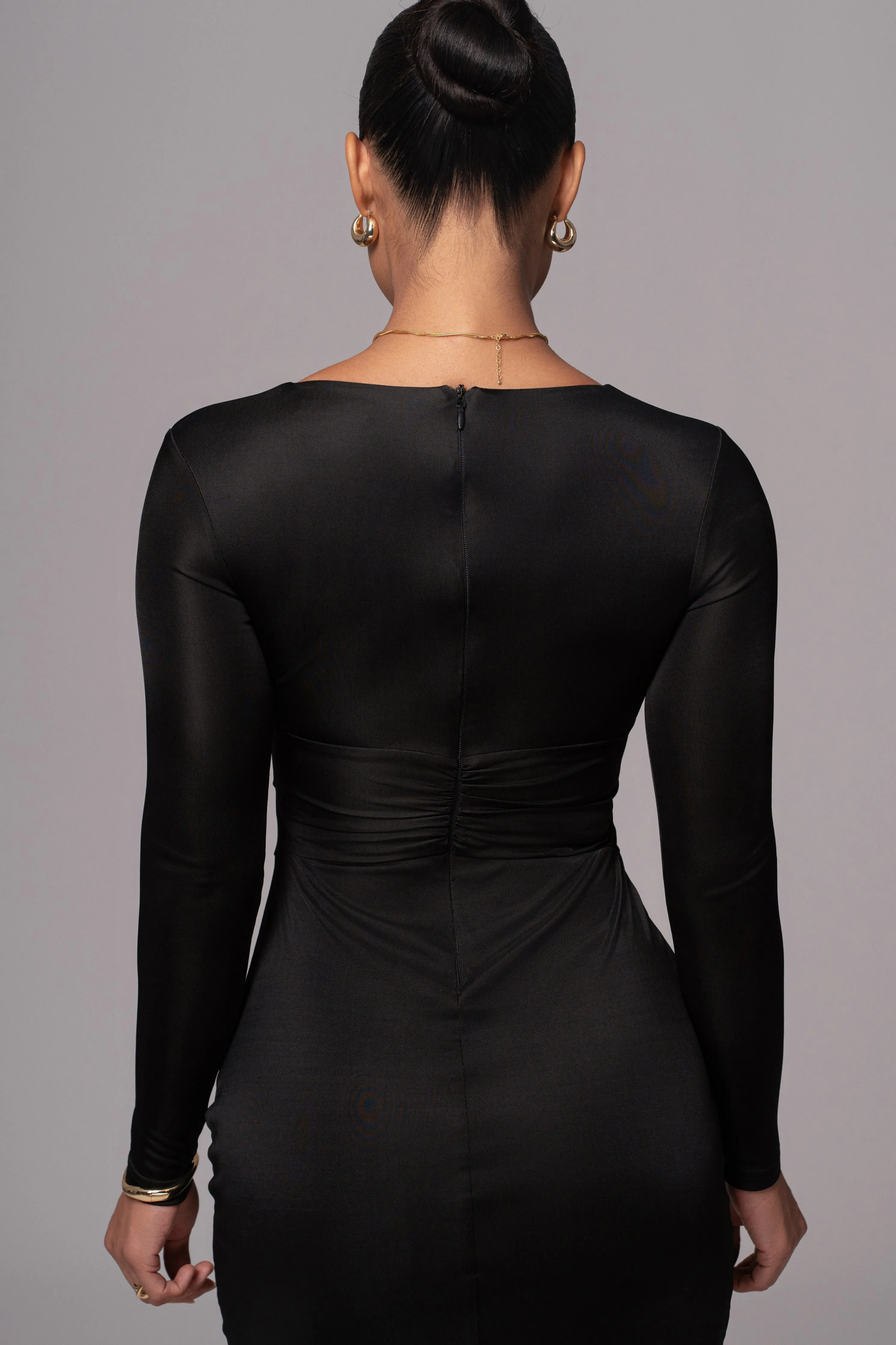 Black Soiree Cutout Maxi Dress