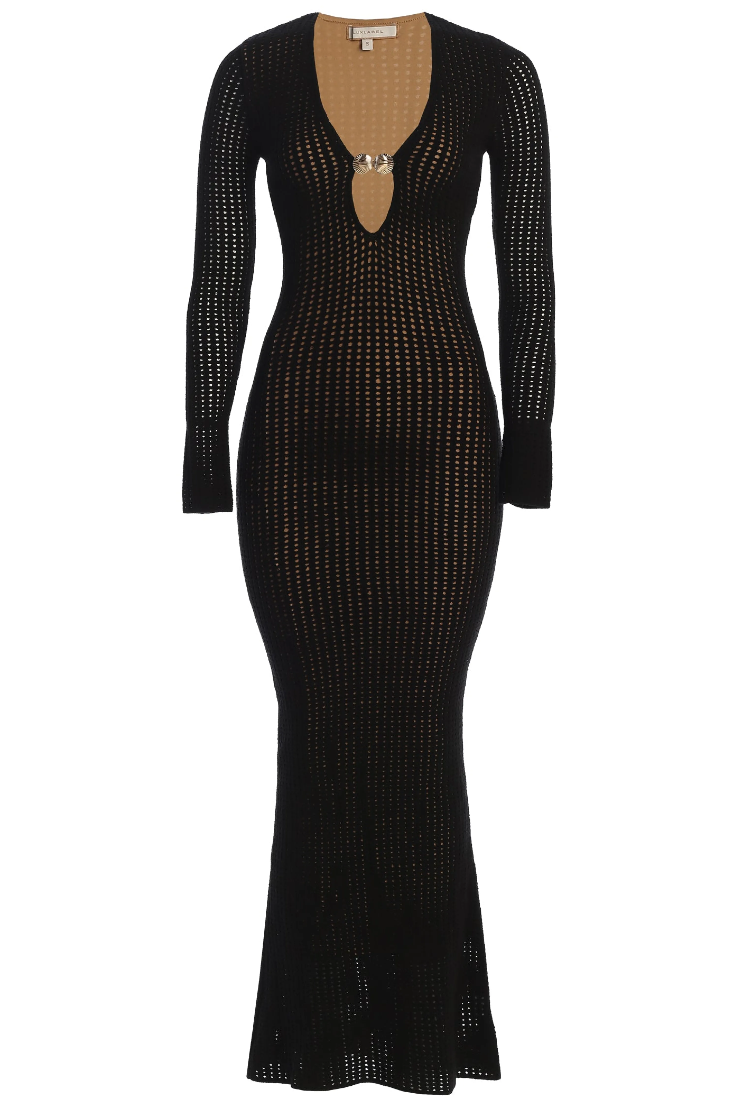 Black Sol Sweater Knit Dress