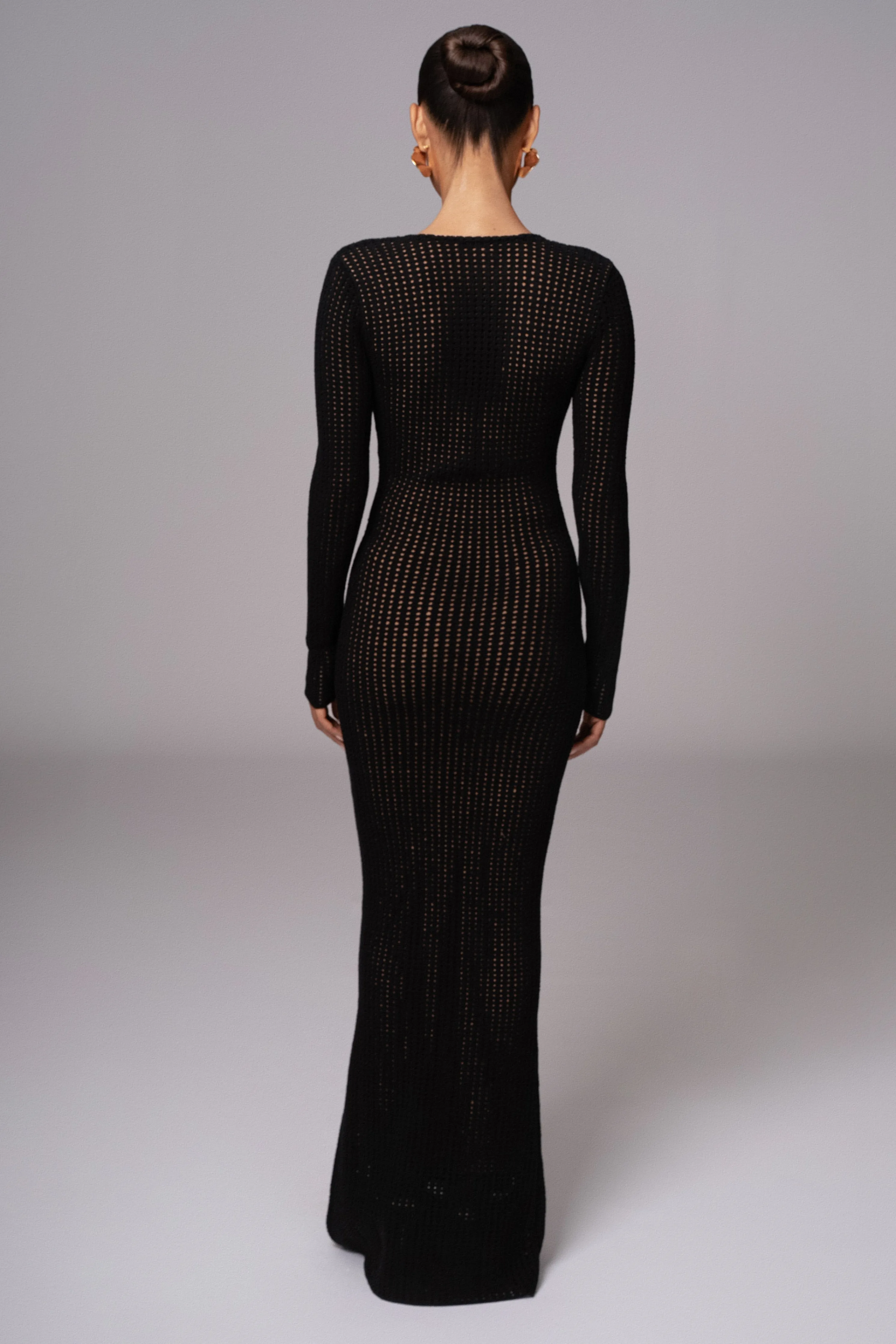 Black Sol Sweater Knit Dress