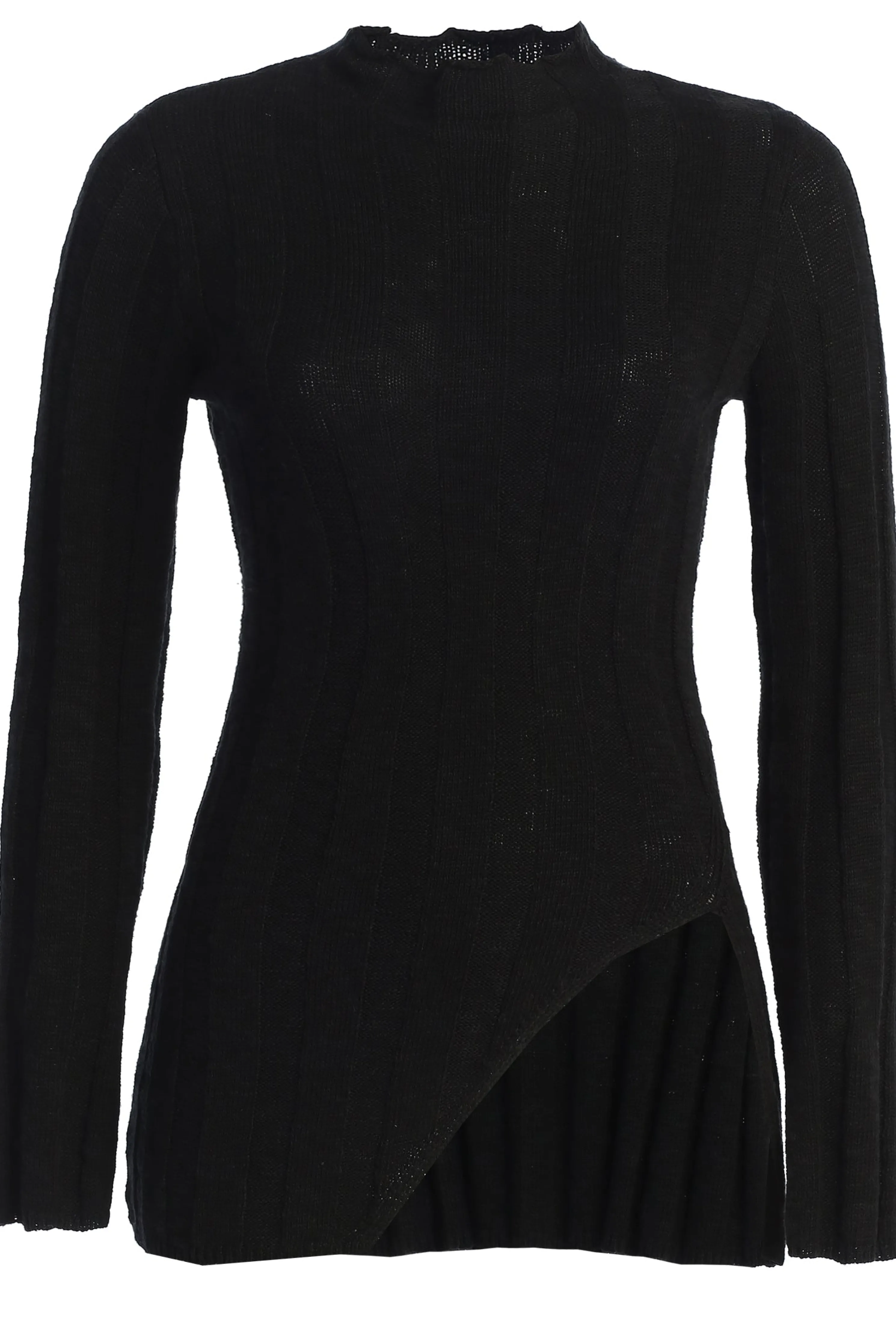 Black Take A Chance Ribbed Pant Set