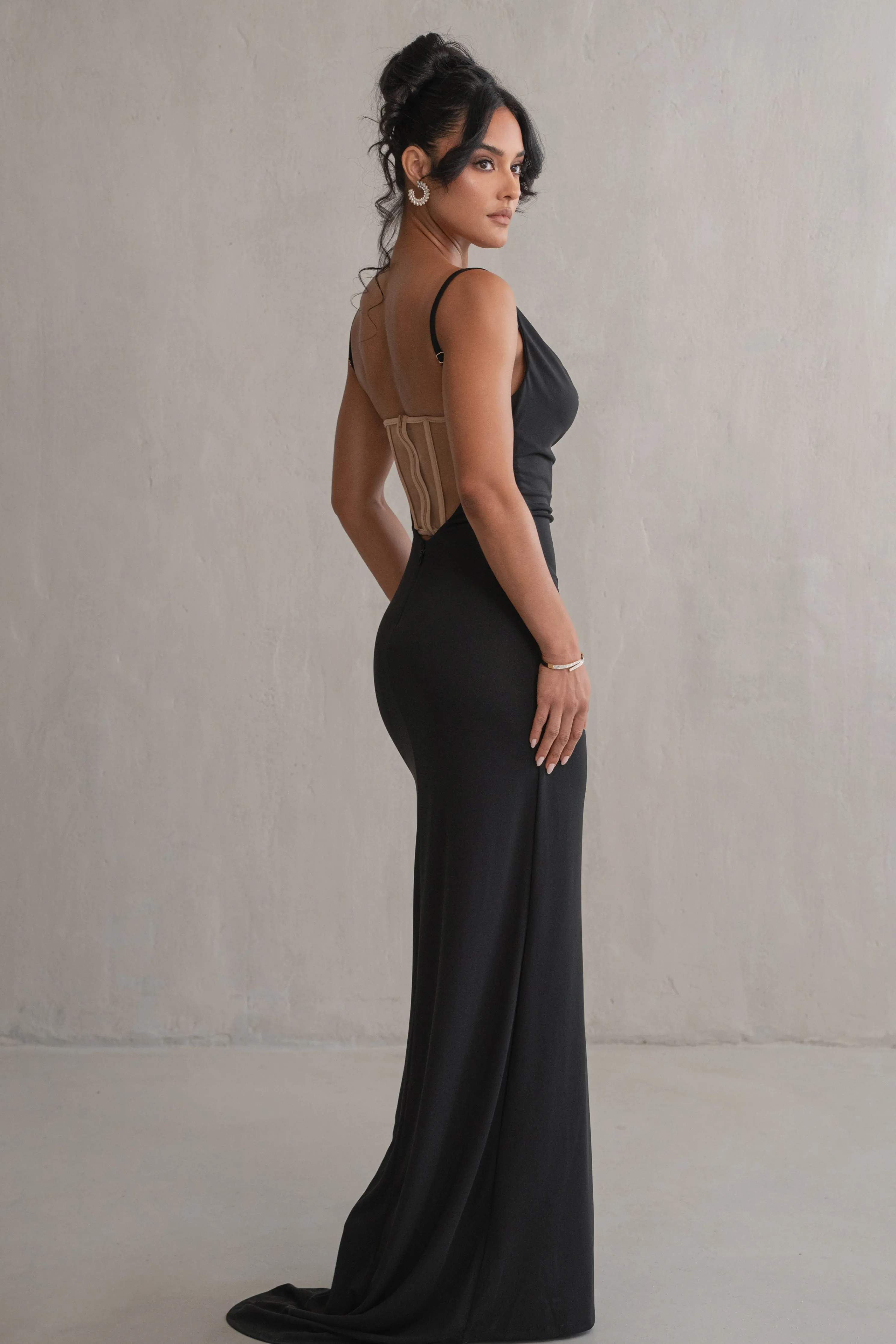 Black Until Forever Maxi Dress