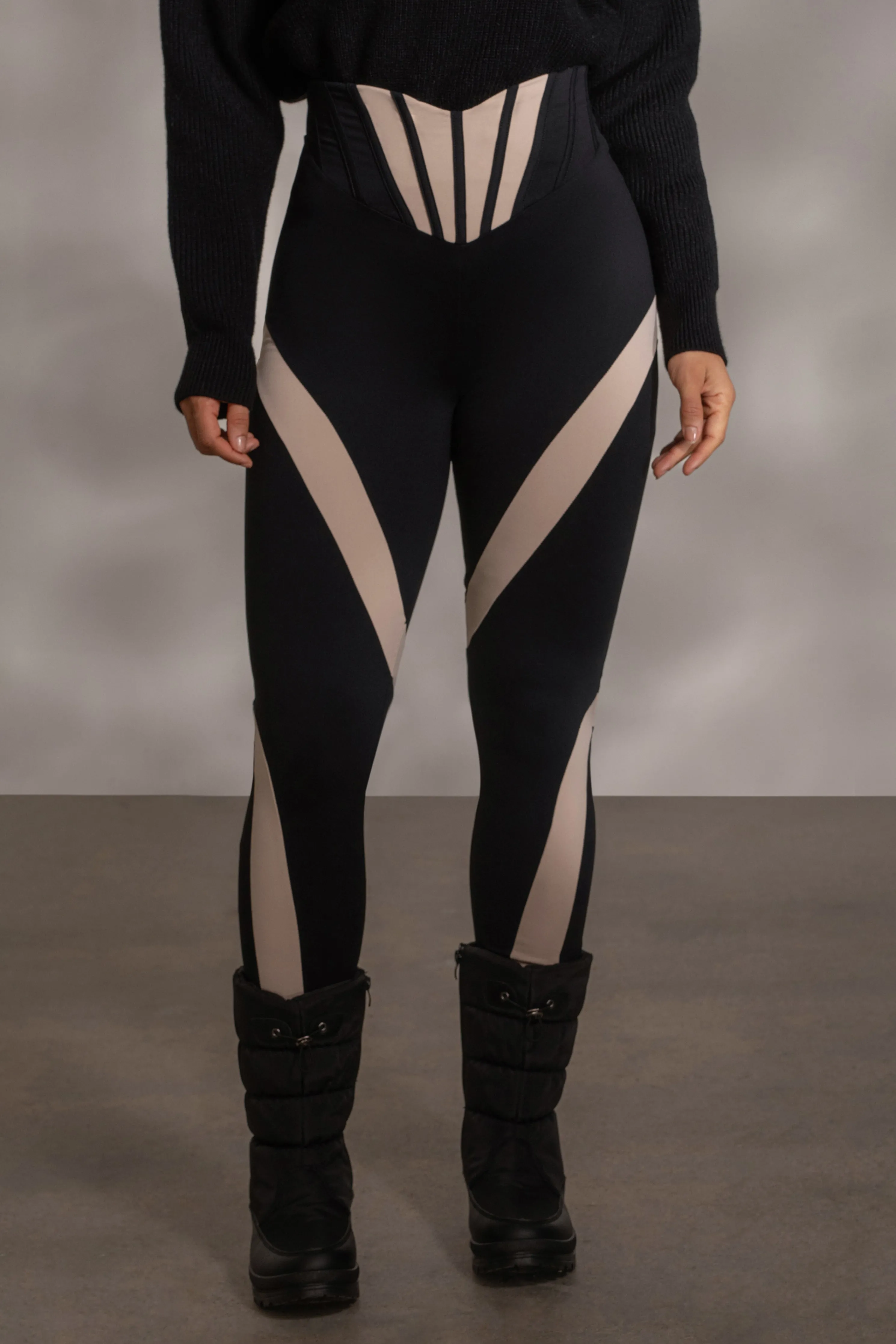 Black Valen High Waisted Leggings