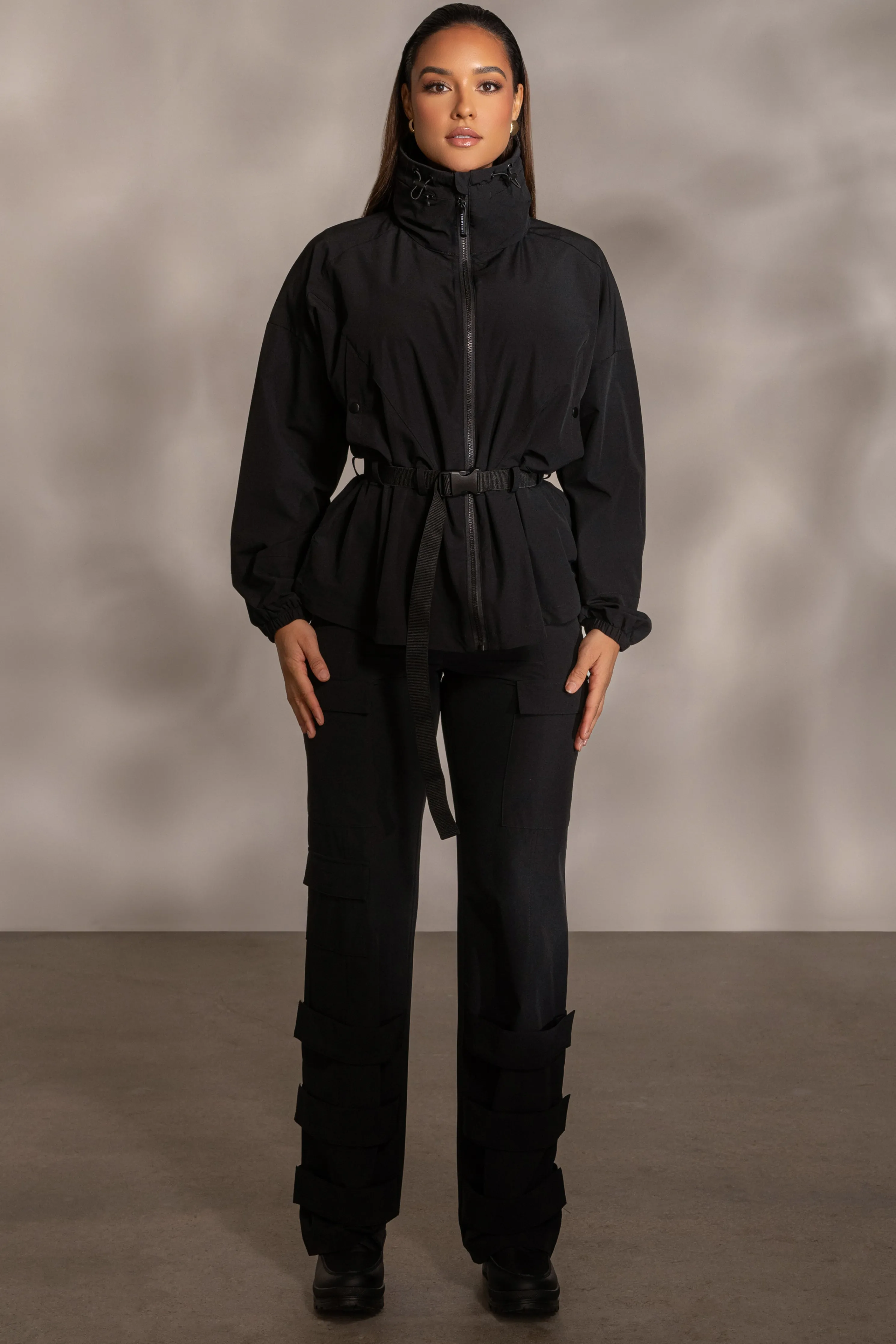 Black Willow Belted Jacket