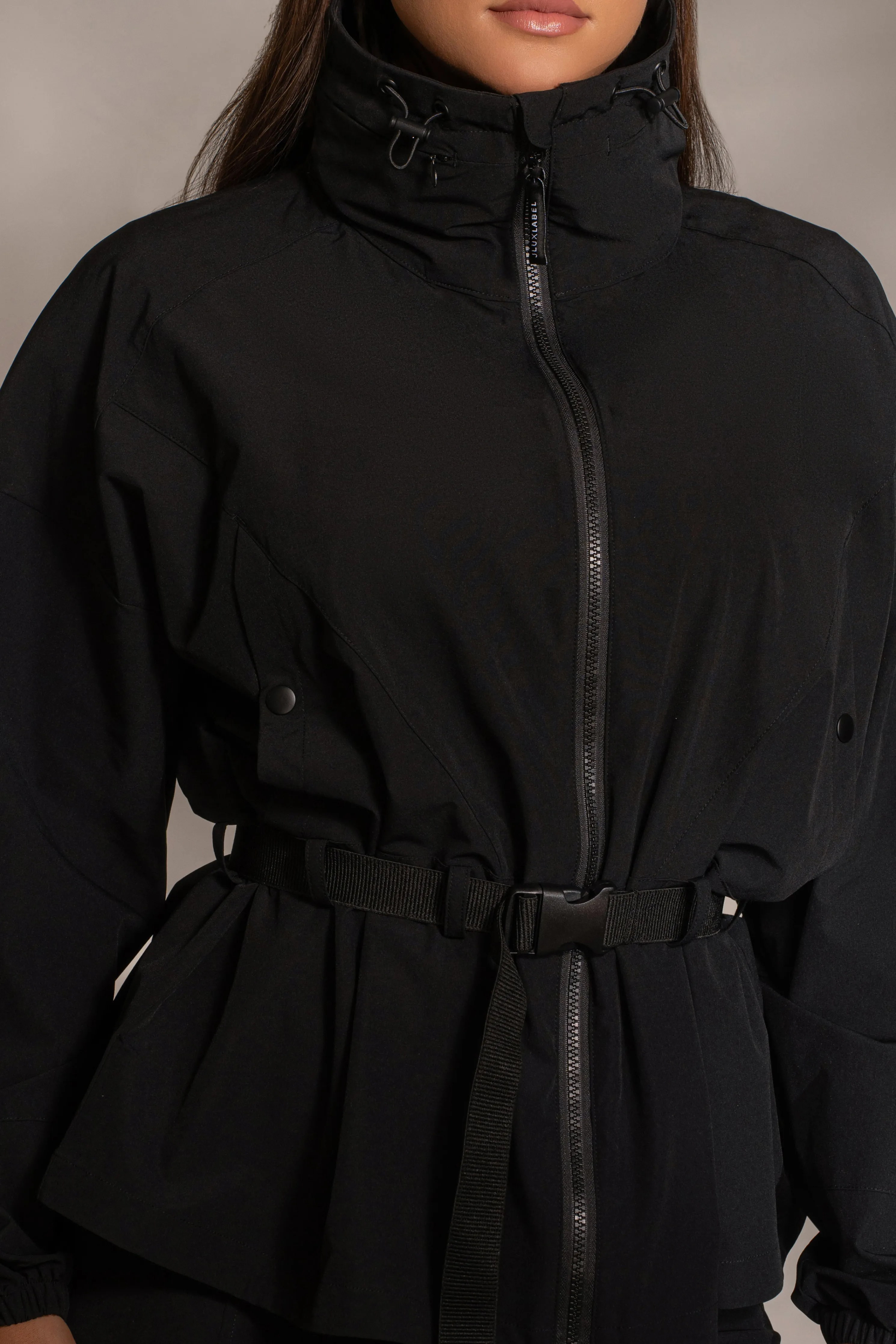 Black Willow Belted Jacket