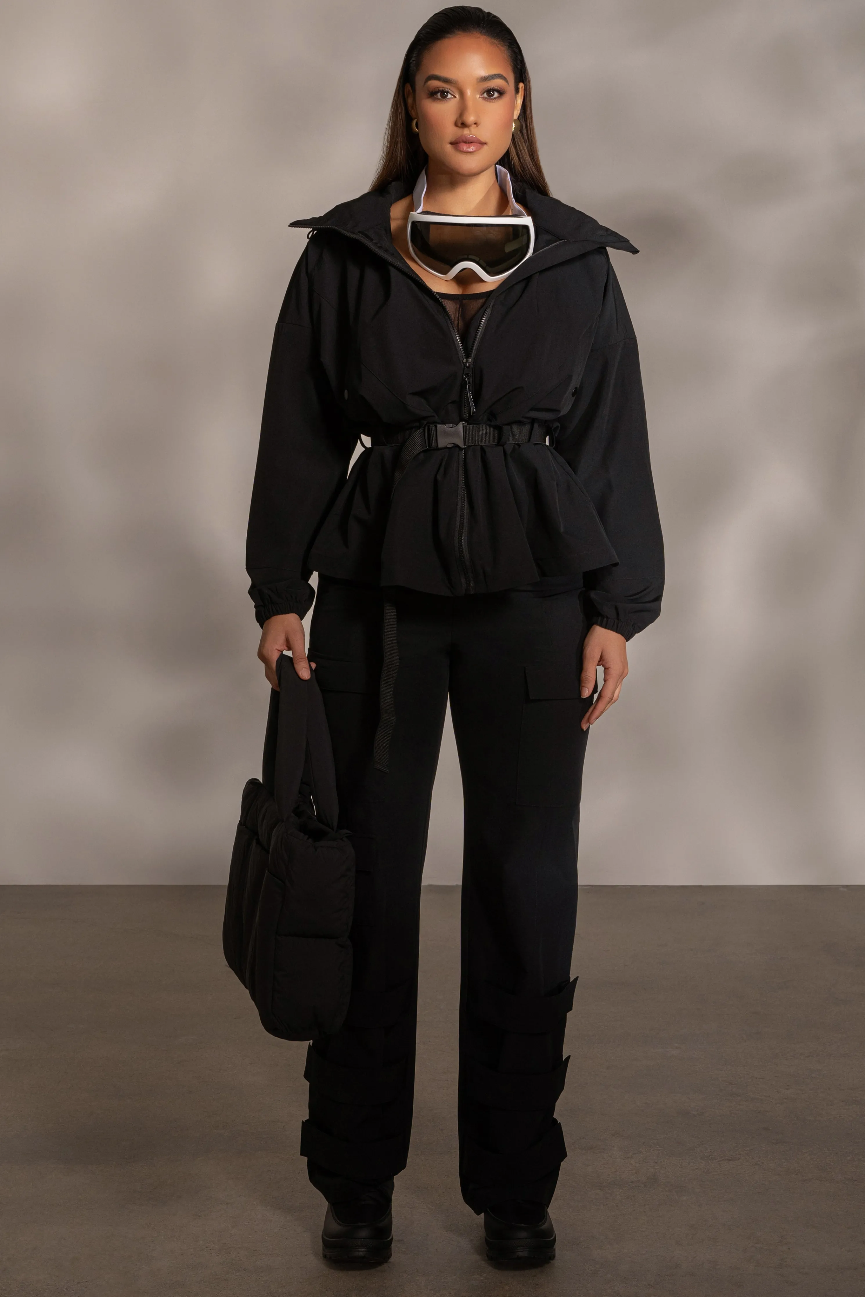 Black Willow Belted Jacket