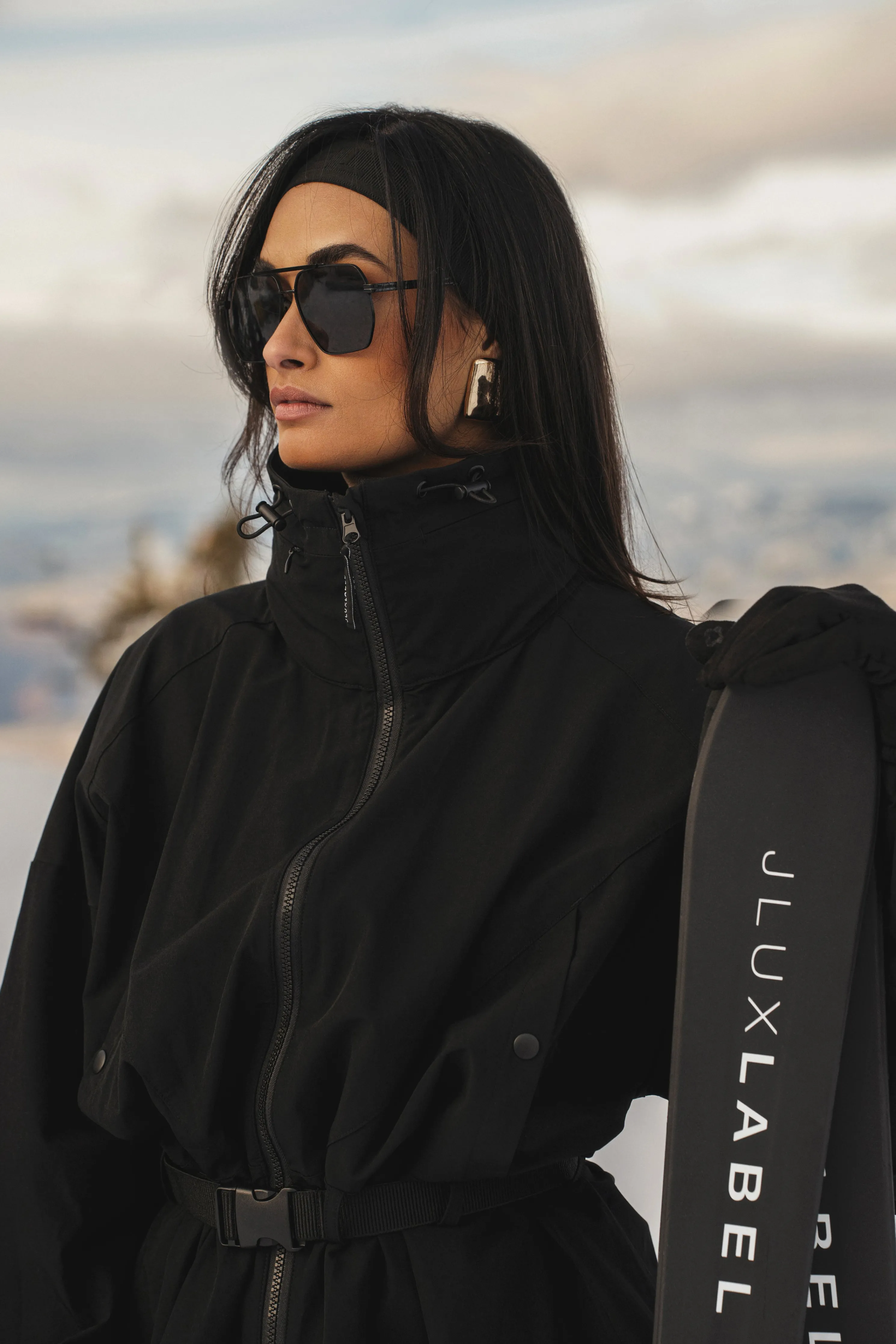 Black Willow Belted Jacket