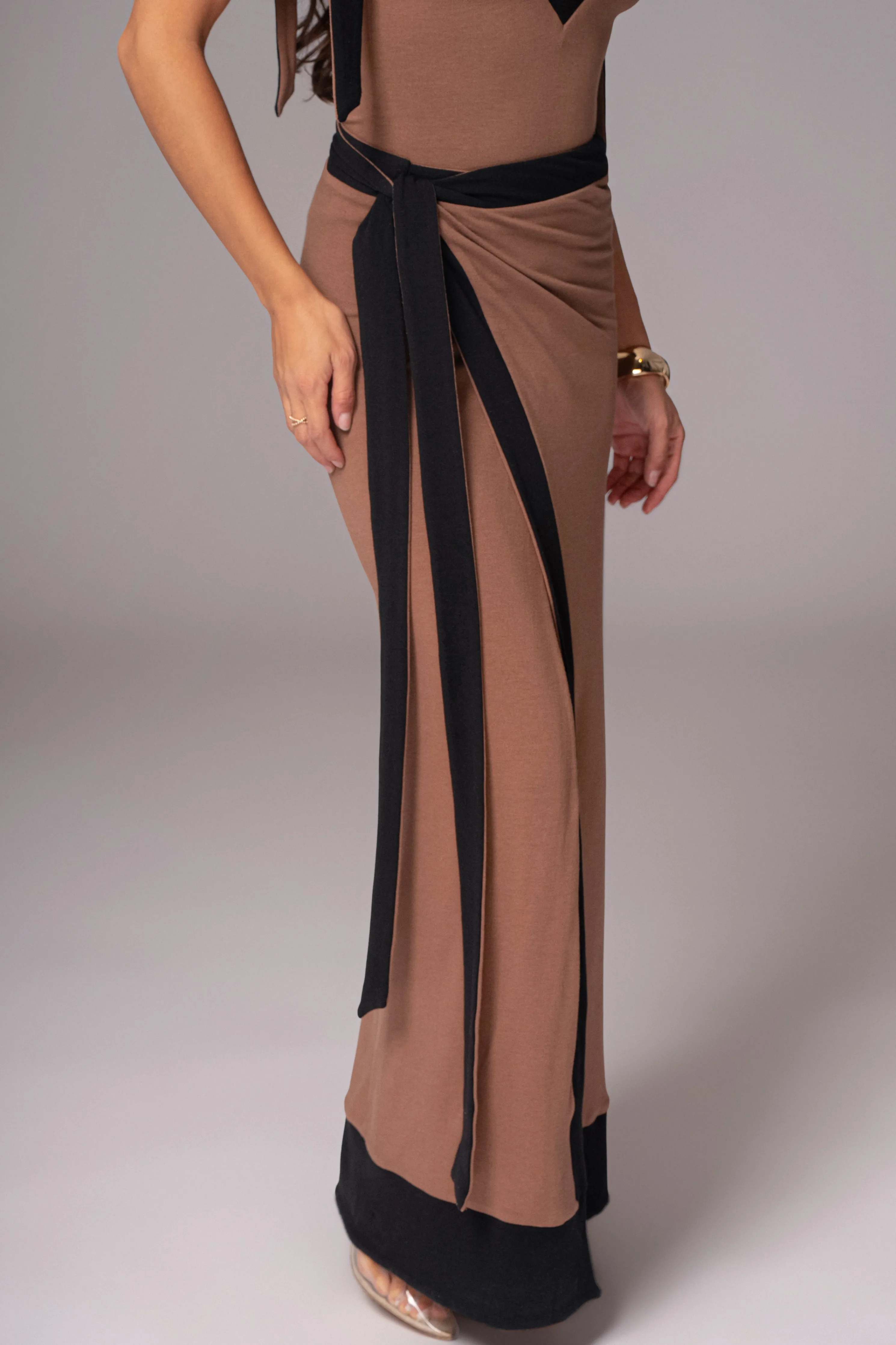 Black/Pecan Kamie Reversible Skirt Set