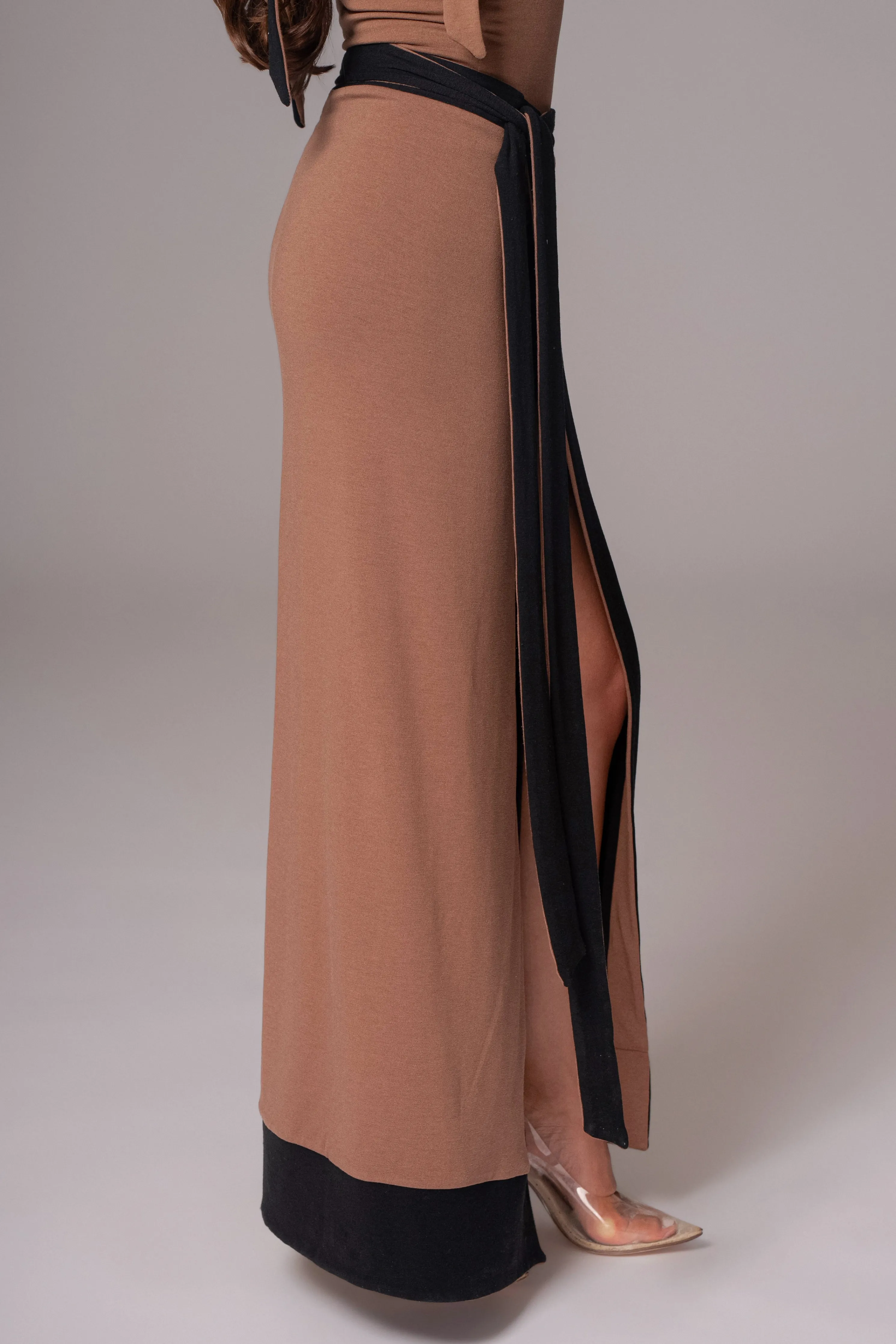 Black/Pecan Kamie Reversible Skirt Set