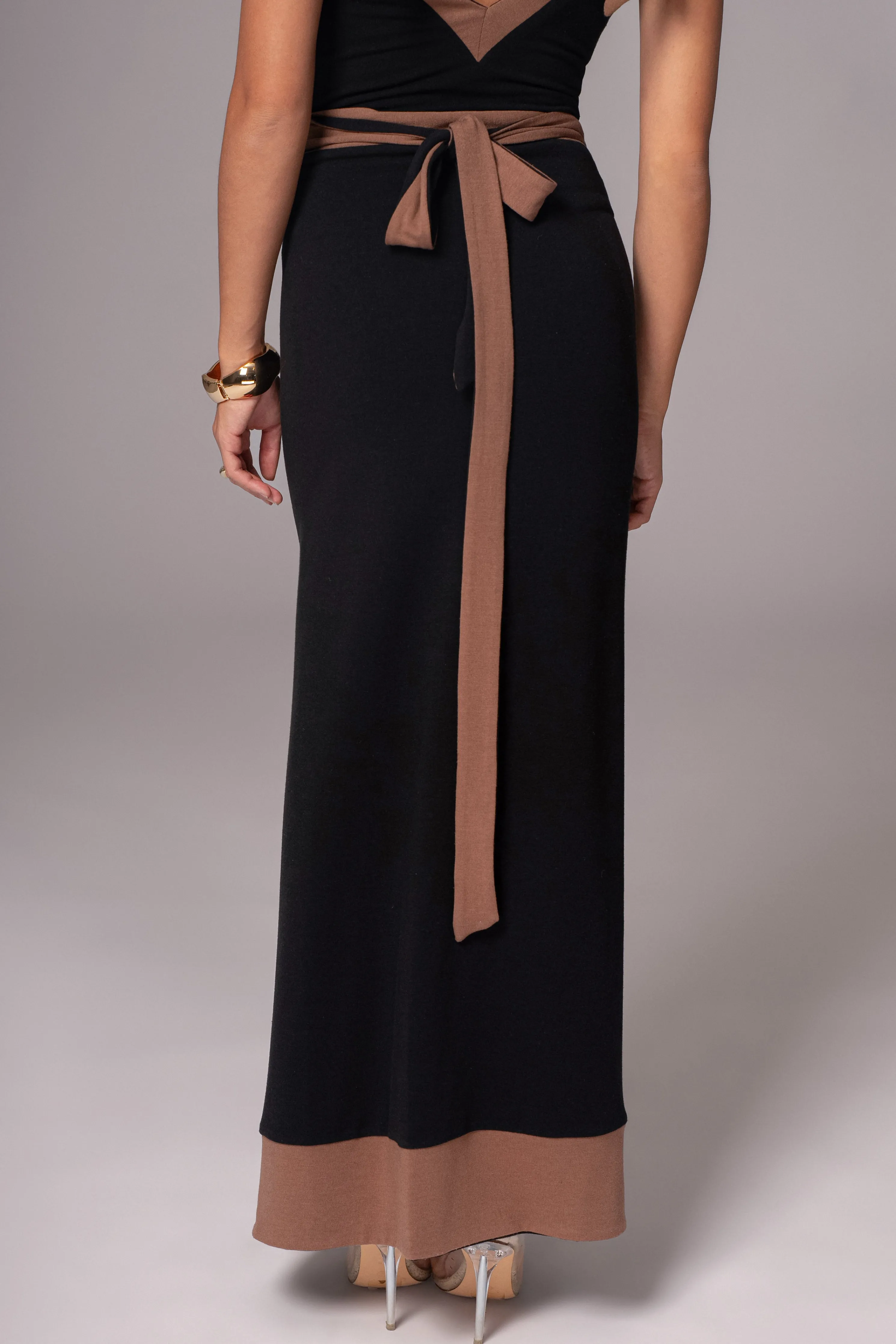 Black/Pecan Kamie Reversible Skirt Set